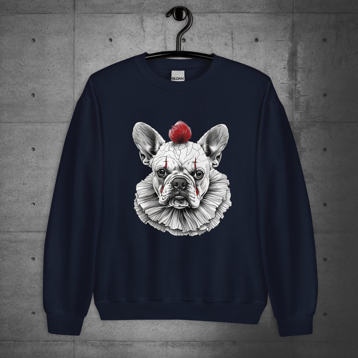 Frenchie IT Clown Halloween Unisex Sweater/Sweatshirt