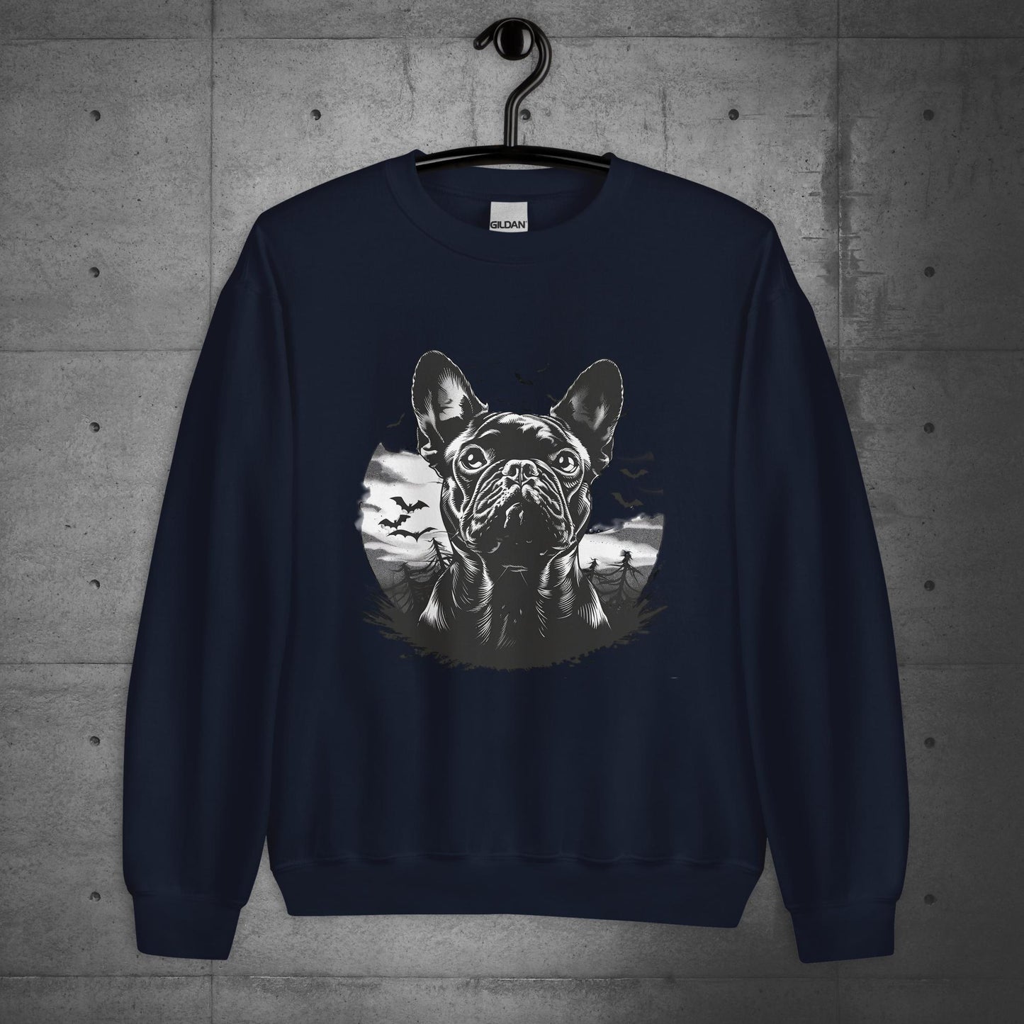 "French Bulldog bloodhunt" - Unisex Sweater/Sweatshirt - Frenchie Emporium