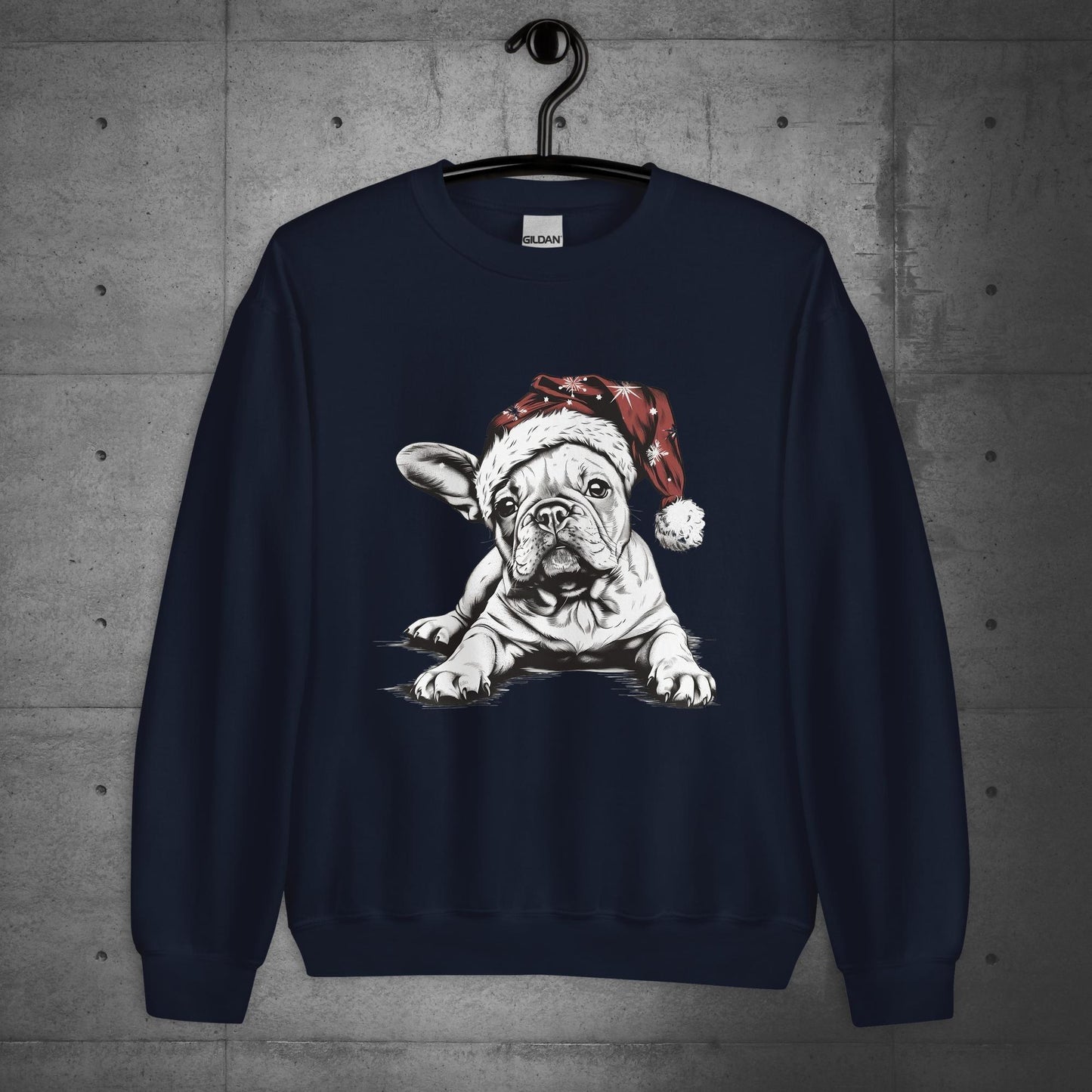 Frenchie Feliz Navidad - Unisex Christmas Sweater/Sweatshirt - Frenchie Emporium