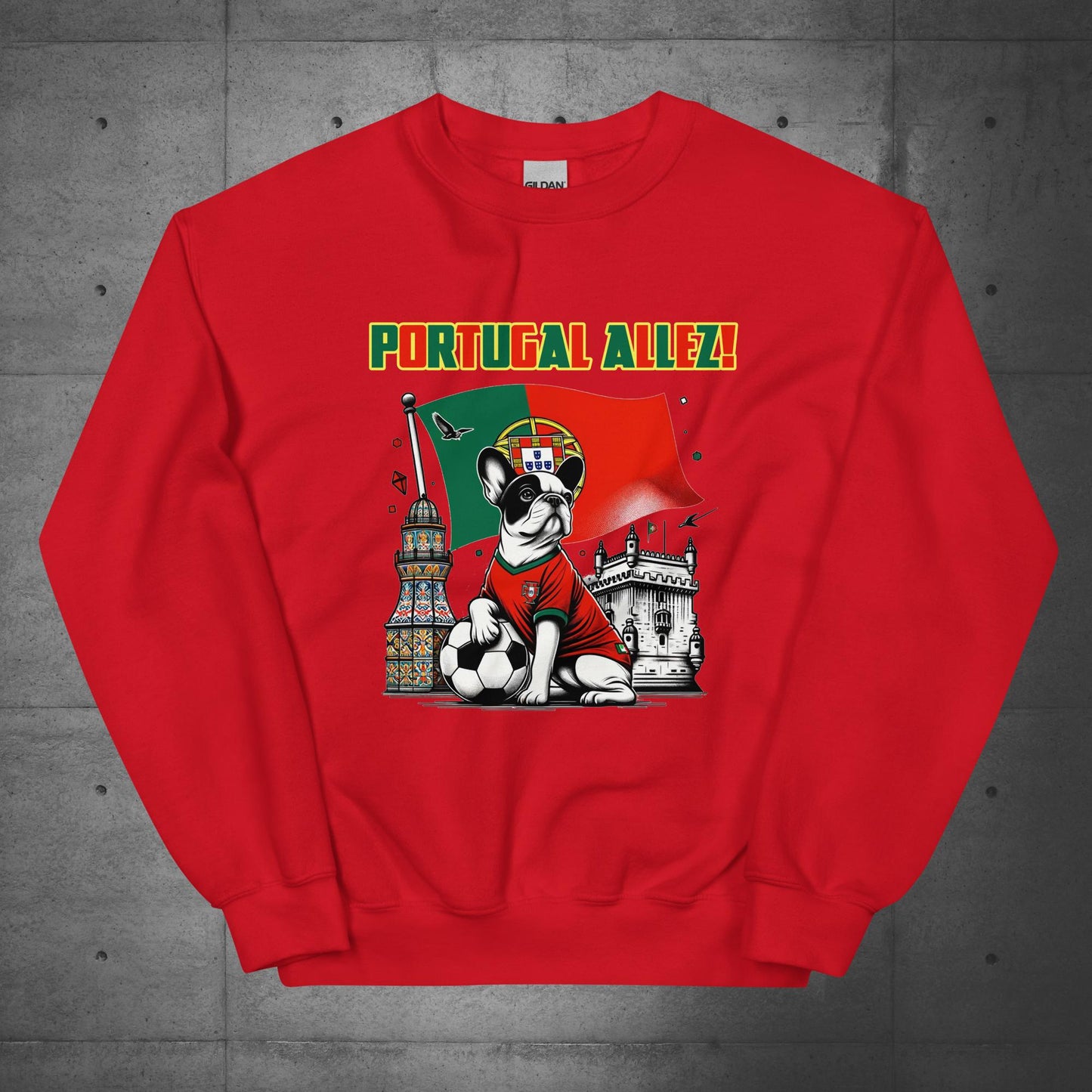 Frenchie Portugal Football Unisex Sweater