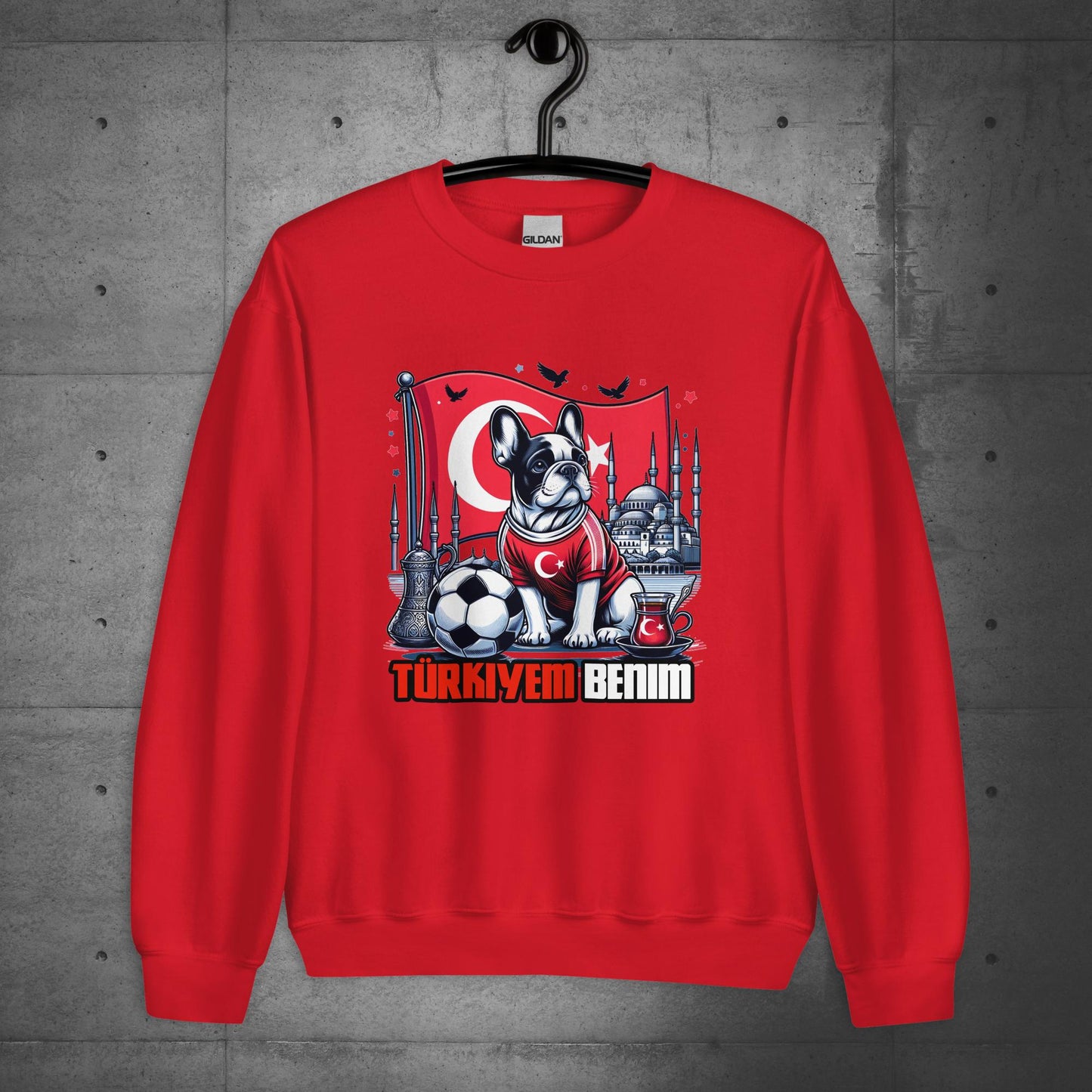 Frenchie Türkiye Football Unisex Sweatshirt - Frenchie Emporium