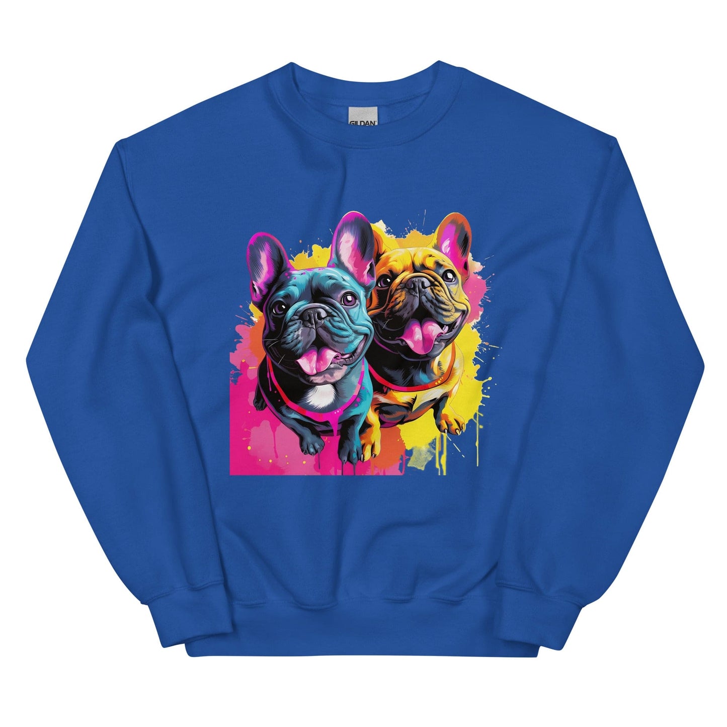 French Bulldog Playful Duo - Unisex Sweatshirt