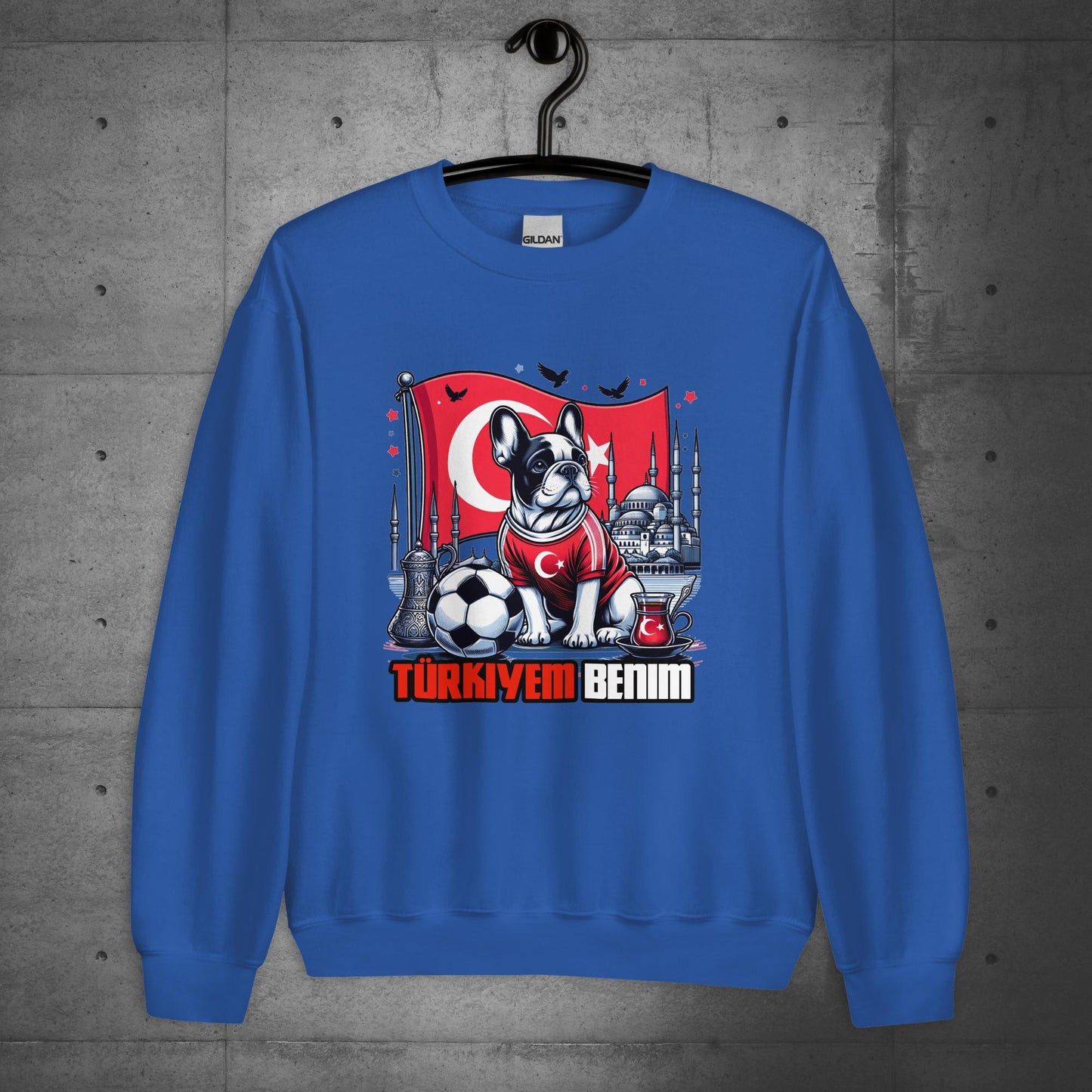 Frenchie Türkiye Football Unisex Sweatshirt - Frenchie Emporium