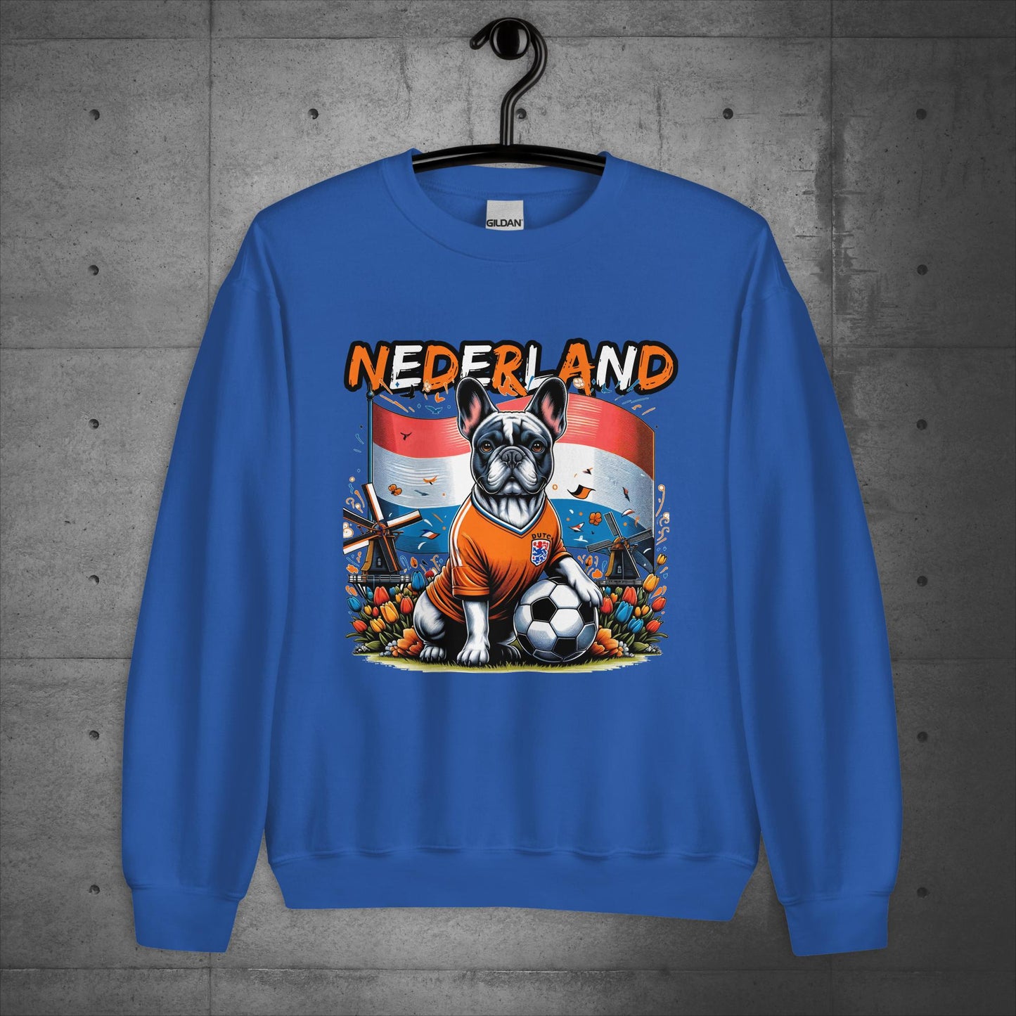 Frenchie Nederland Football Fan - Unisex Sweater / Sweatshirt