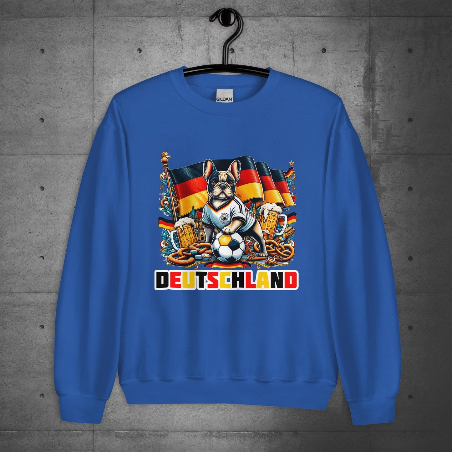 Frenchie Deutschland Football Fan - Unisex Sweater / Sweatshirt