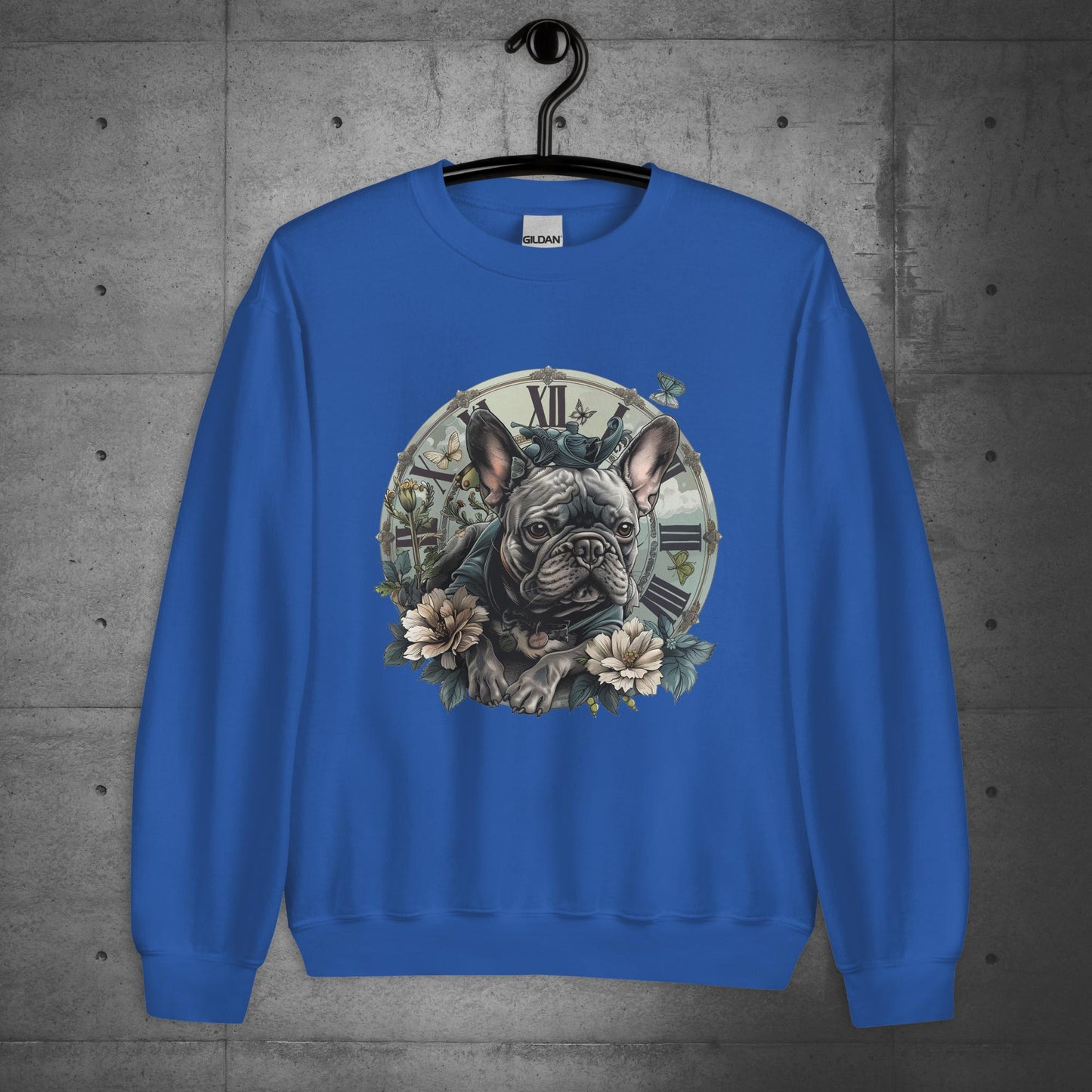 "Clockwatcher's Wonderland" Frenchie - Unisex Sweater