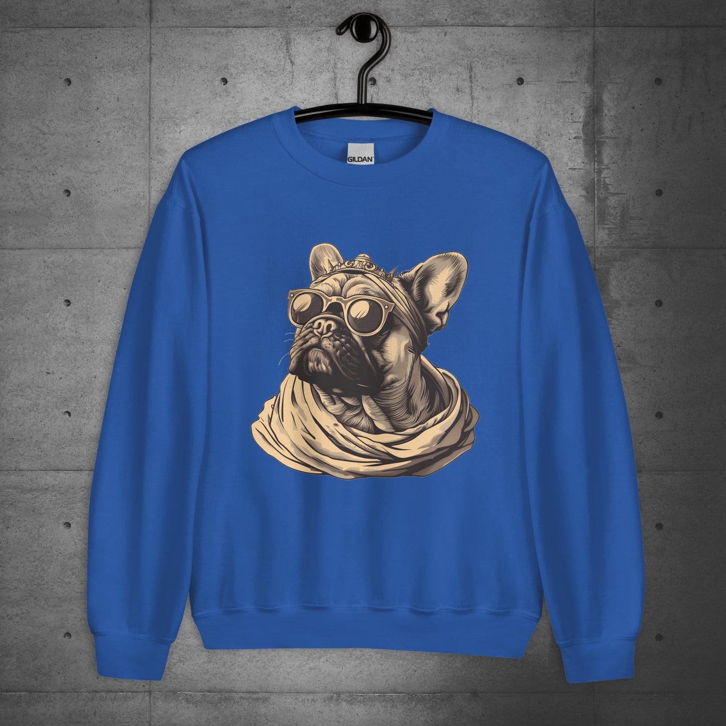 "Regal Vibes" Frenchie - Unisex Sweater/Sweatshirt