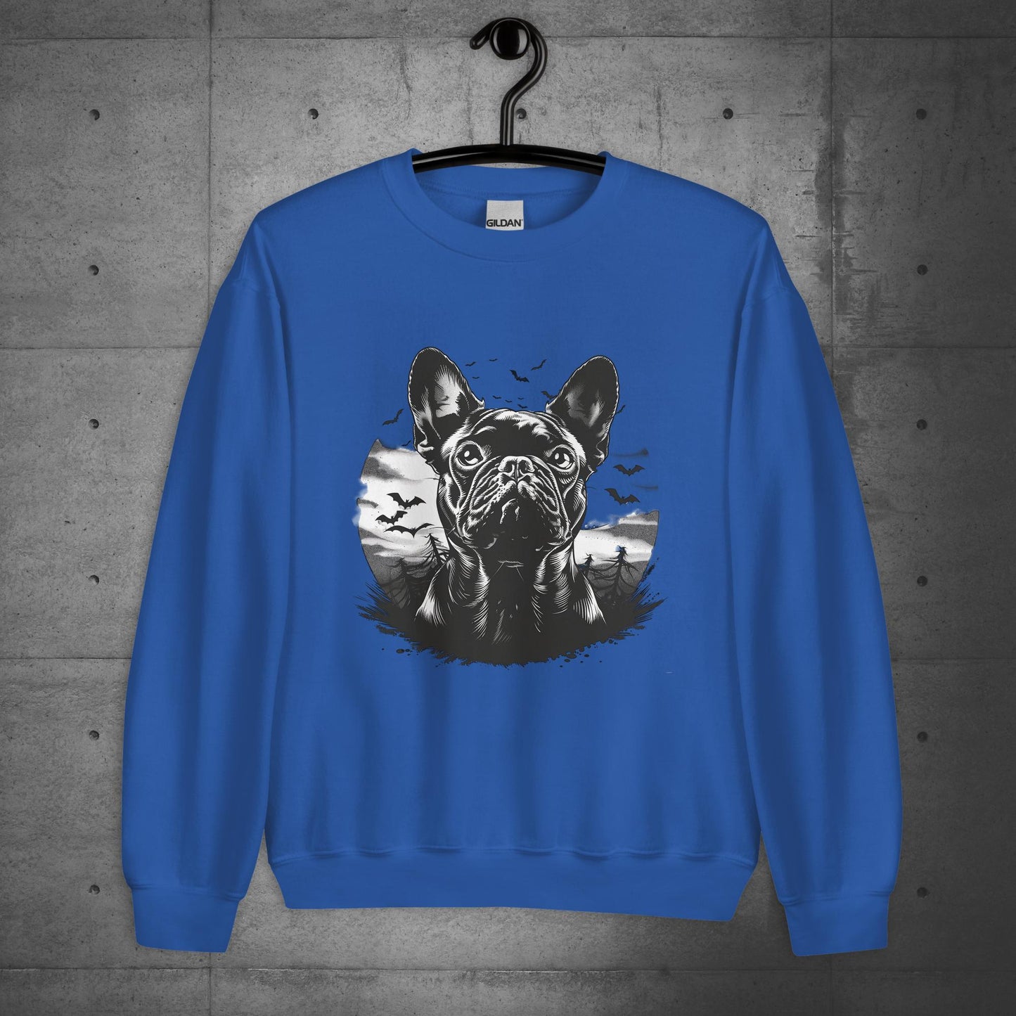 "French Bulldog bloodhunt" - Unisex Sweater/Sweatshirt - Frenchie Emporium