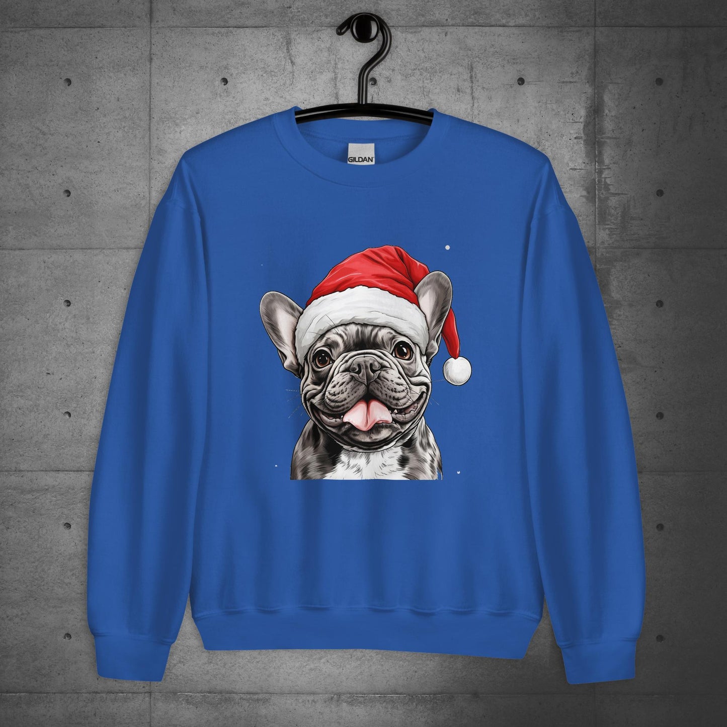 French Bulldog "Santa Paw" - Unisex Christmas Sweater/Sweatshirt - Frenchie Emporium