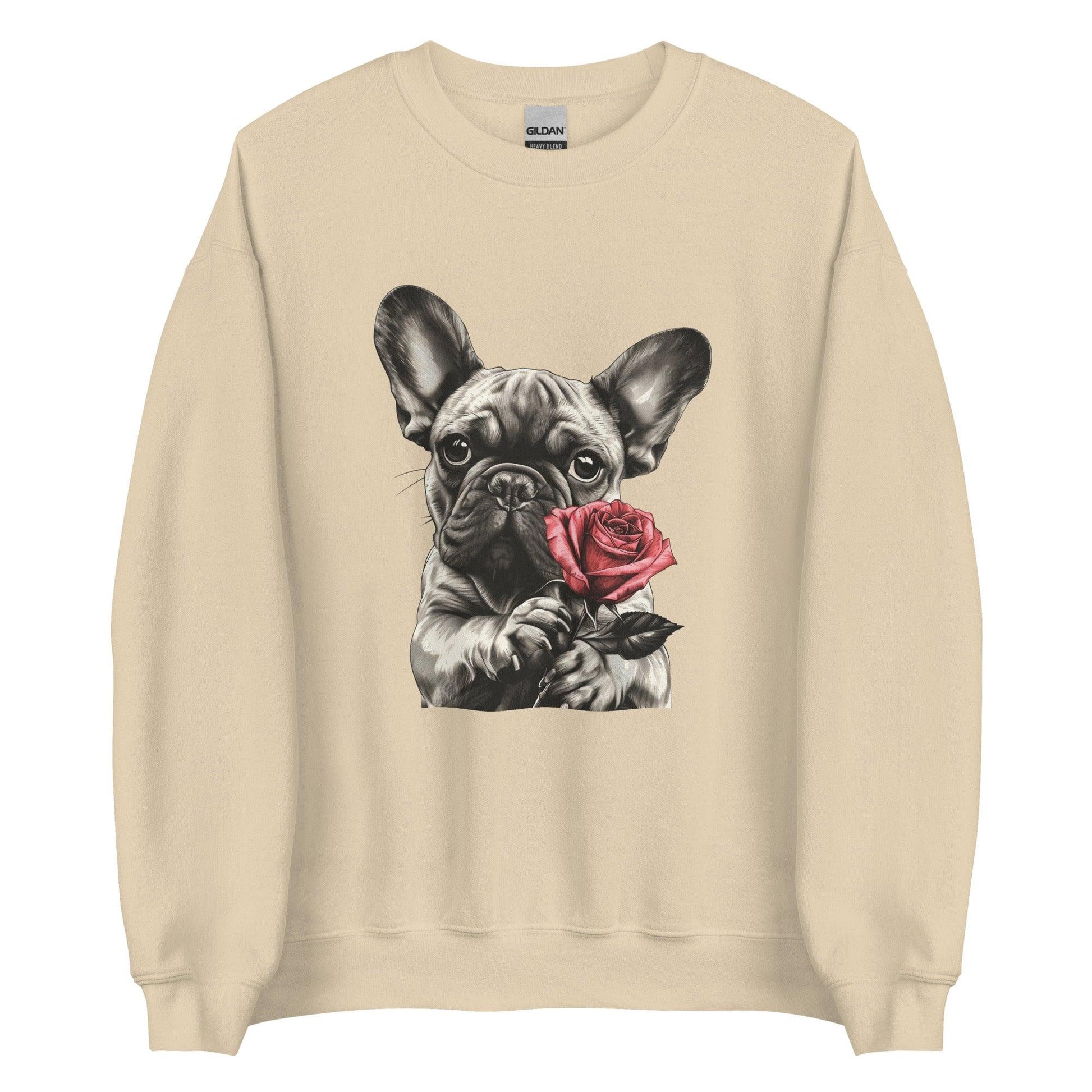 "Rose Embrace" Unisex Sweatshirt - Frenchie Emporium