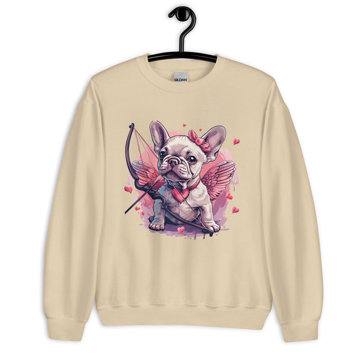 "Cupid's Companion" Unisex Sweatshirt - Frenchie Emporium