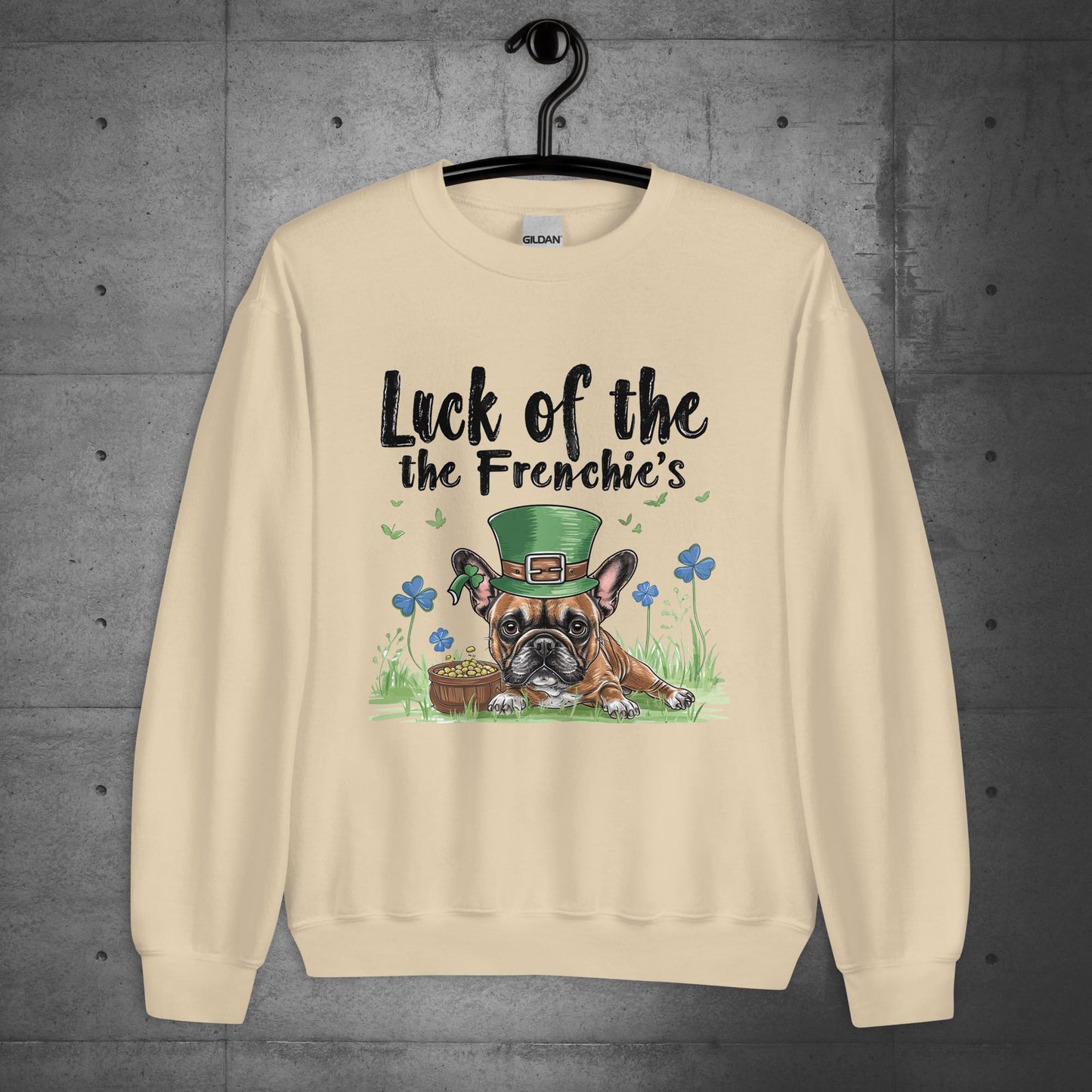 St Patrick's Day Frenchie Unisex Sweatshirt