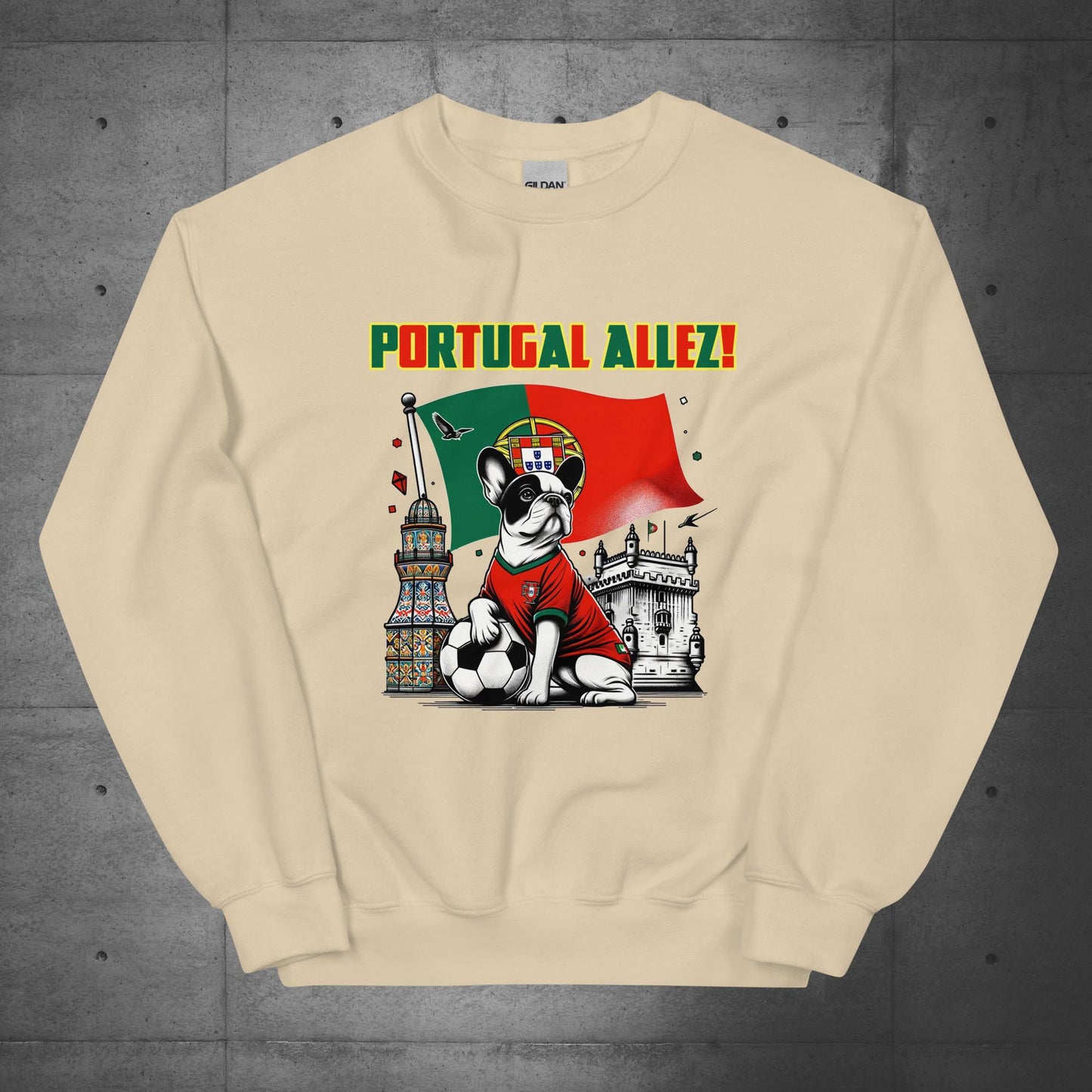 Frenchie Portugal Football Unisex Sweater