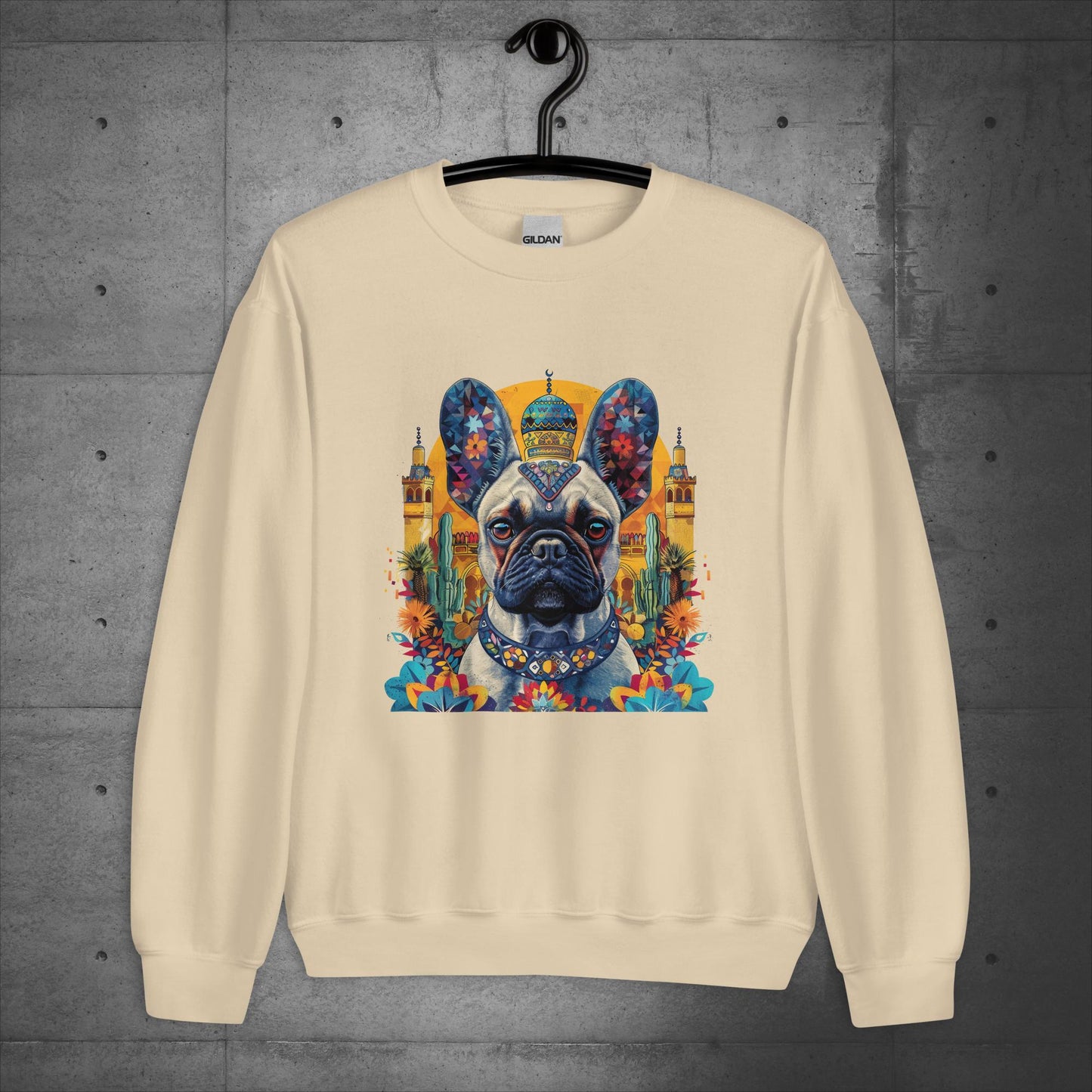 Exotic Marrakesh Medina Frenchie Unisex Sweater - Frenchie Emporium