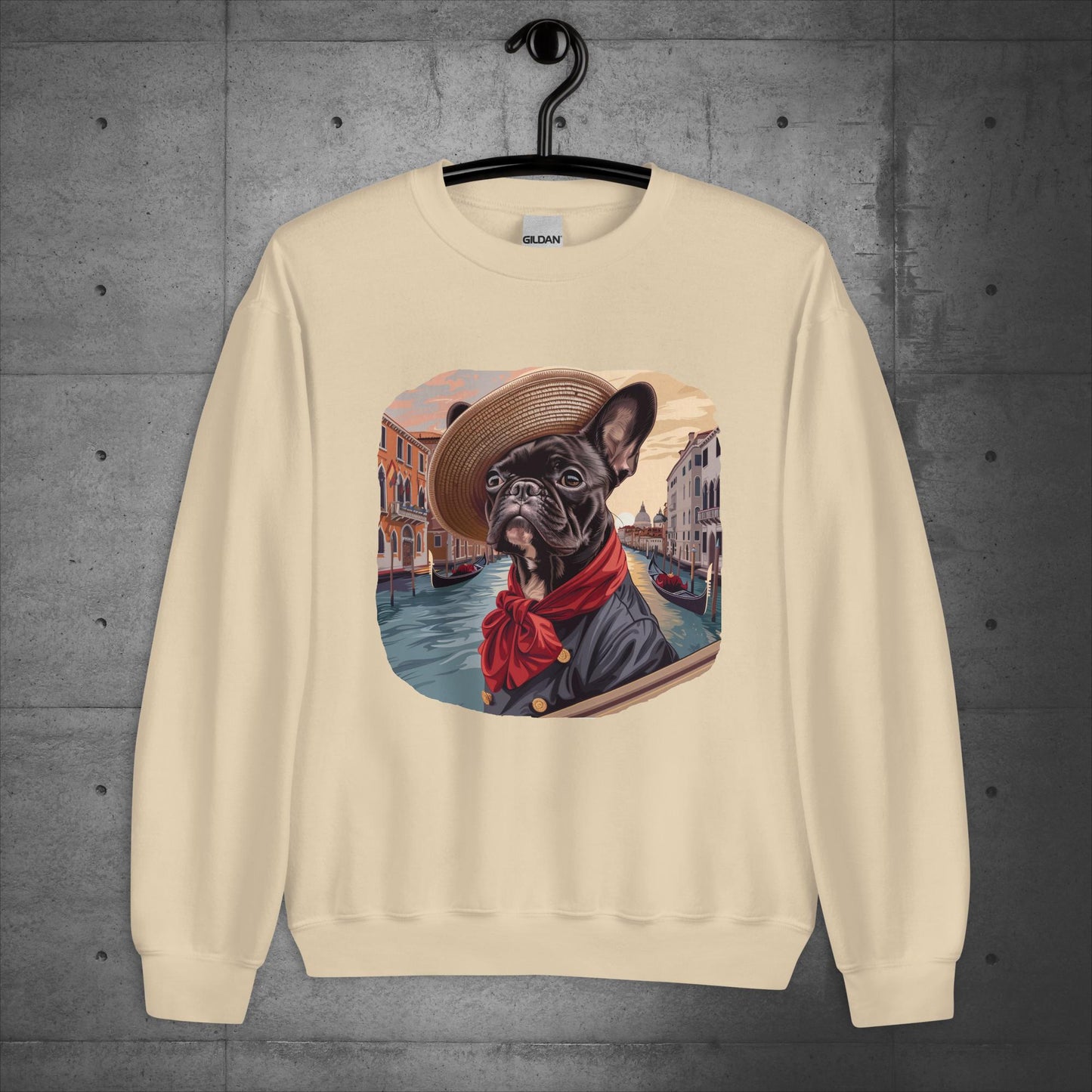 Venice Frenchie Gondolier - Unisex Sweater/Sweatshirt - Frenchie Emporium