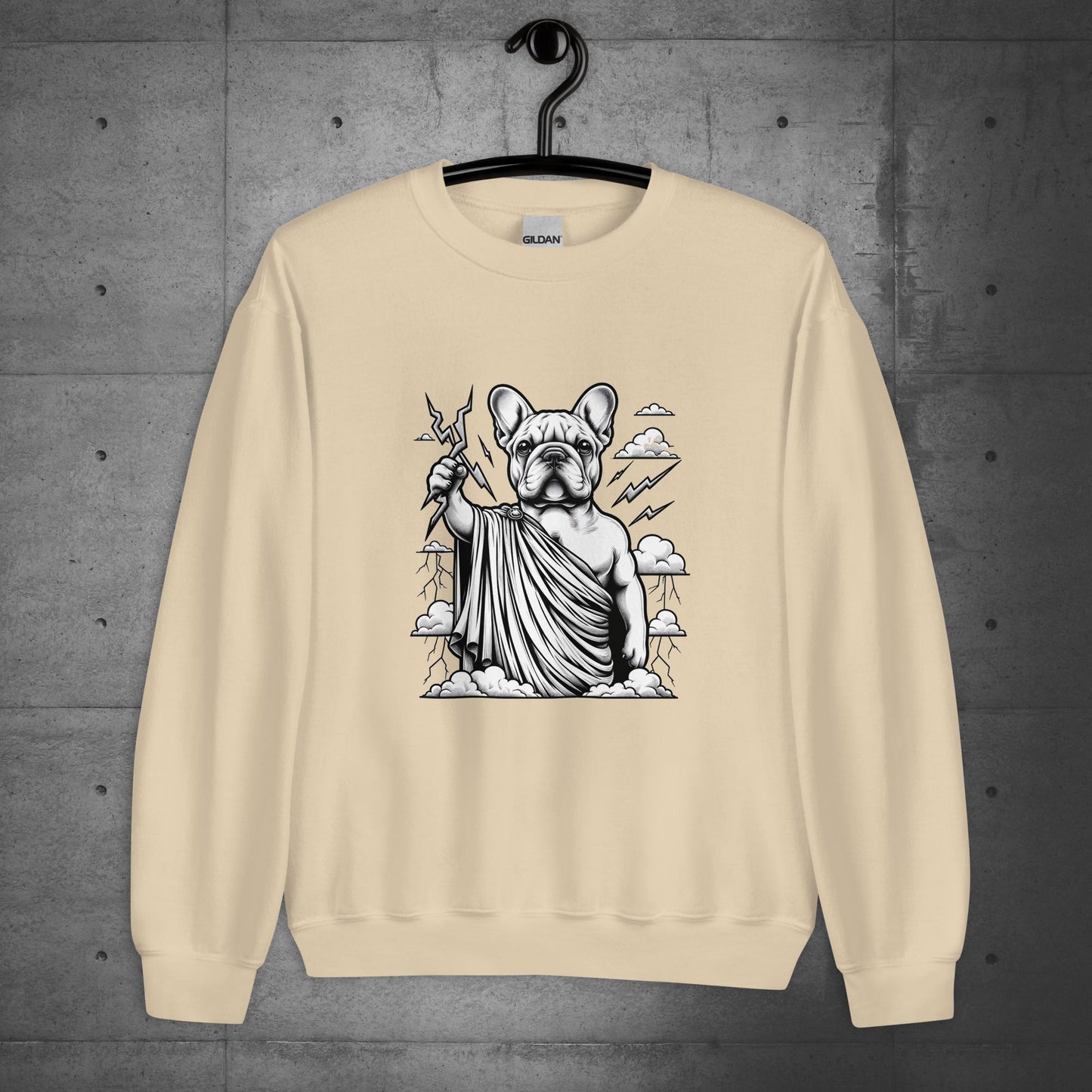 "Thunderous Zeus" Frenchie - Unisex Sweatshirt/Sweater