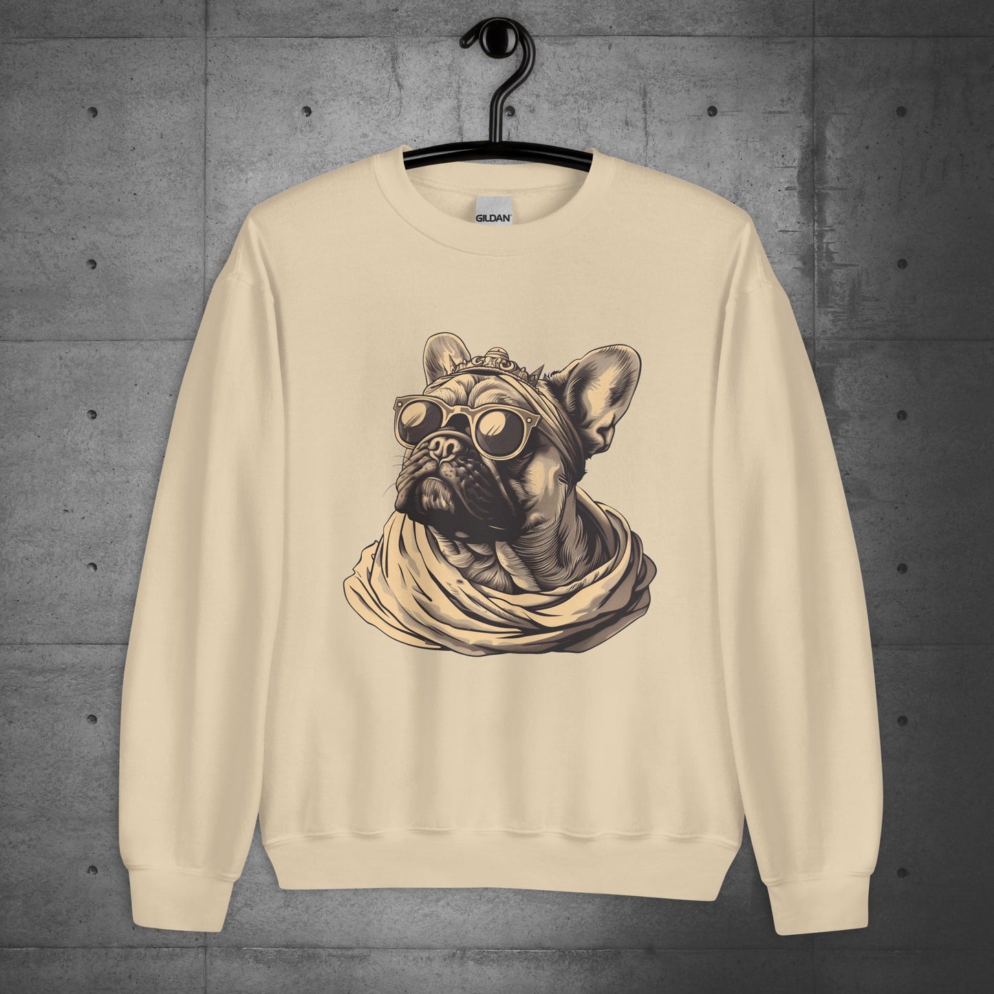 "Regal Vibes" Frenchie - Unisex Sweater/Sweatshirt - Frenchie Emporium