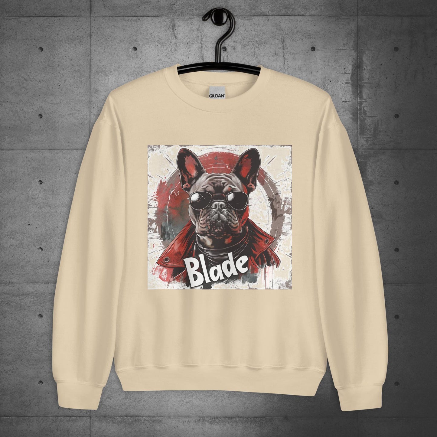 Frenchie Blade - Unisex Sweater/Sweatshirt - Frenchie Emporium