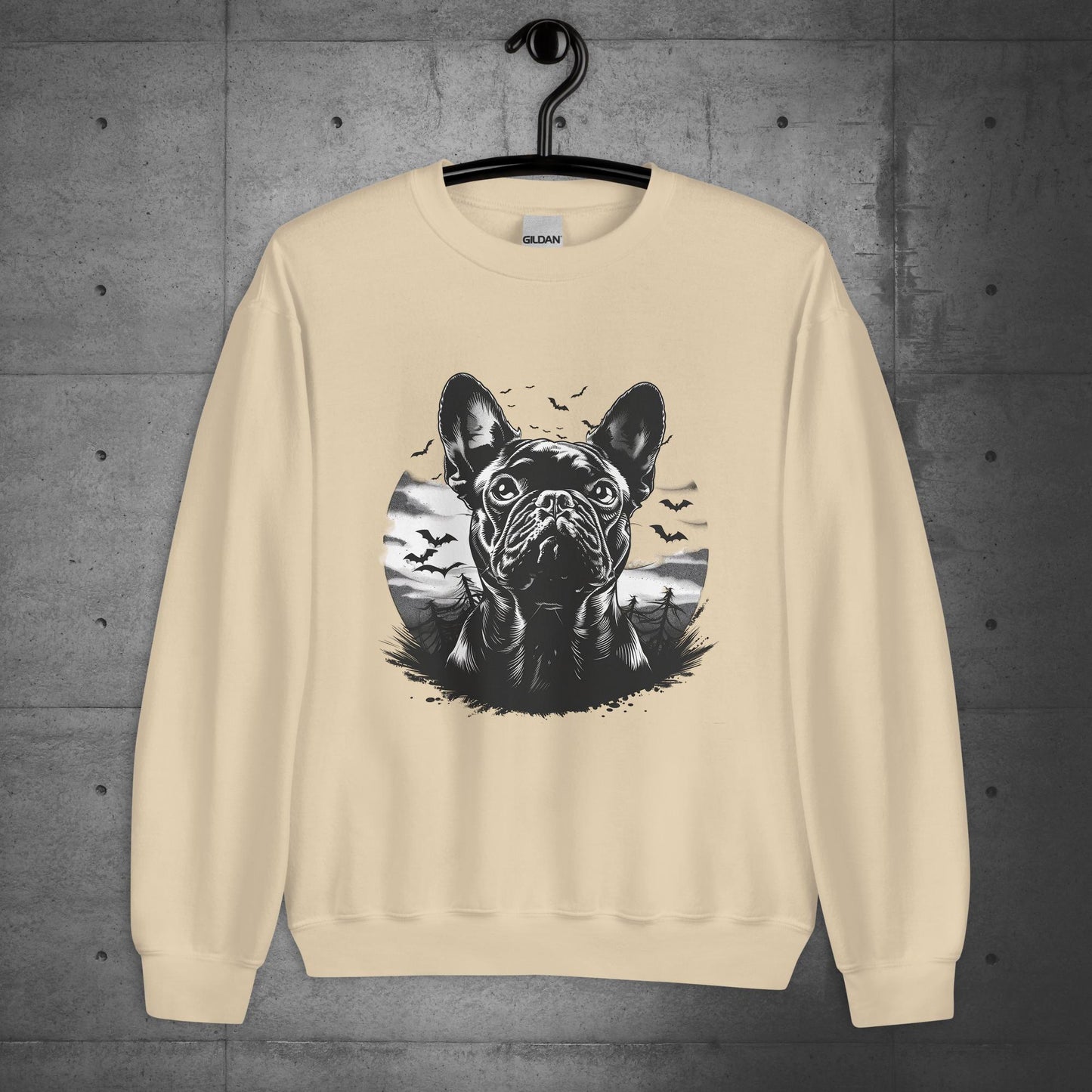 "French Bulldog bloodhunt" - Unisex Sweater/Sweatshirt - Frenchie Emporium