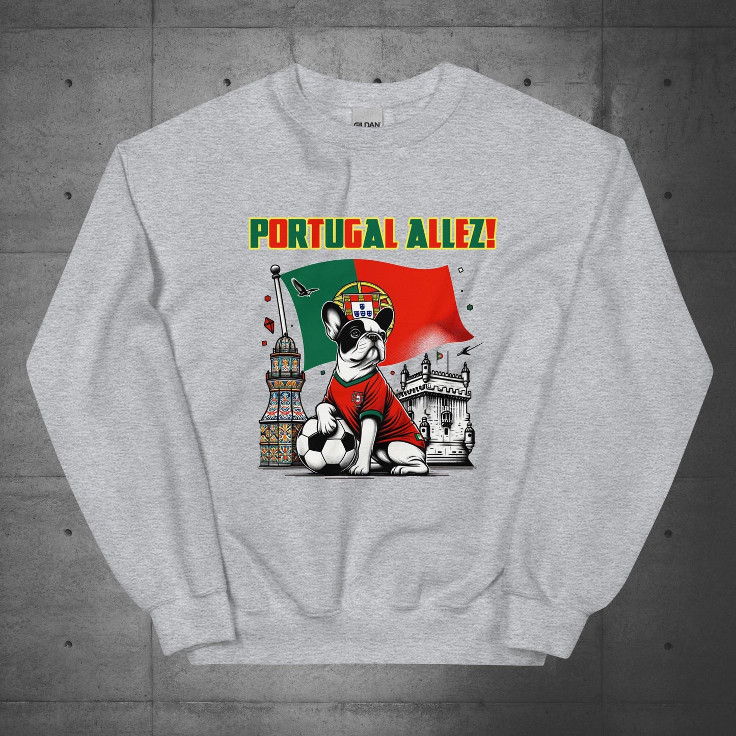 Frenchie Portugal Football Unisex Sweater