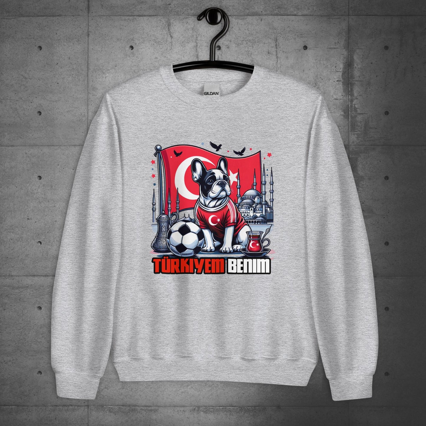 Frenchie Türkiye Football Unisex Sweatshirt - Frenchie Emporium