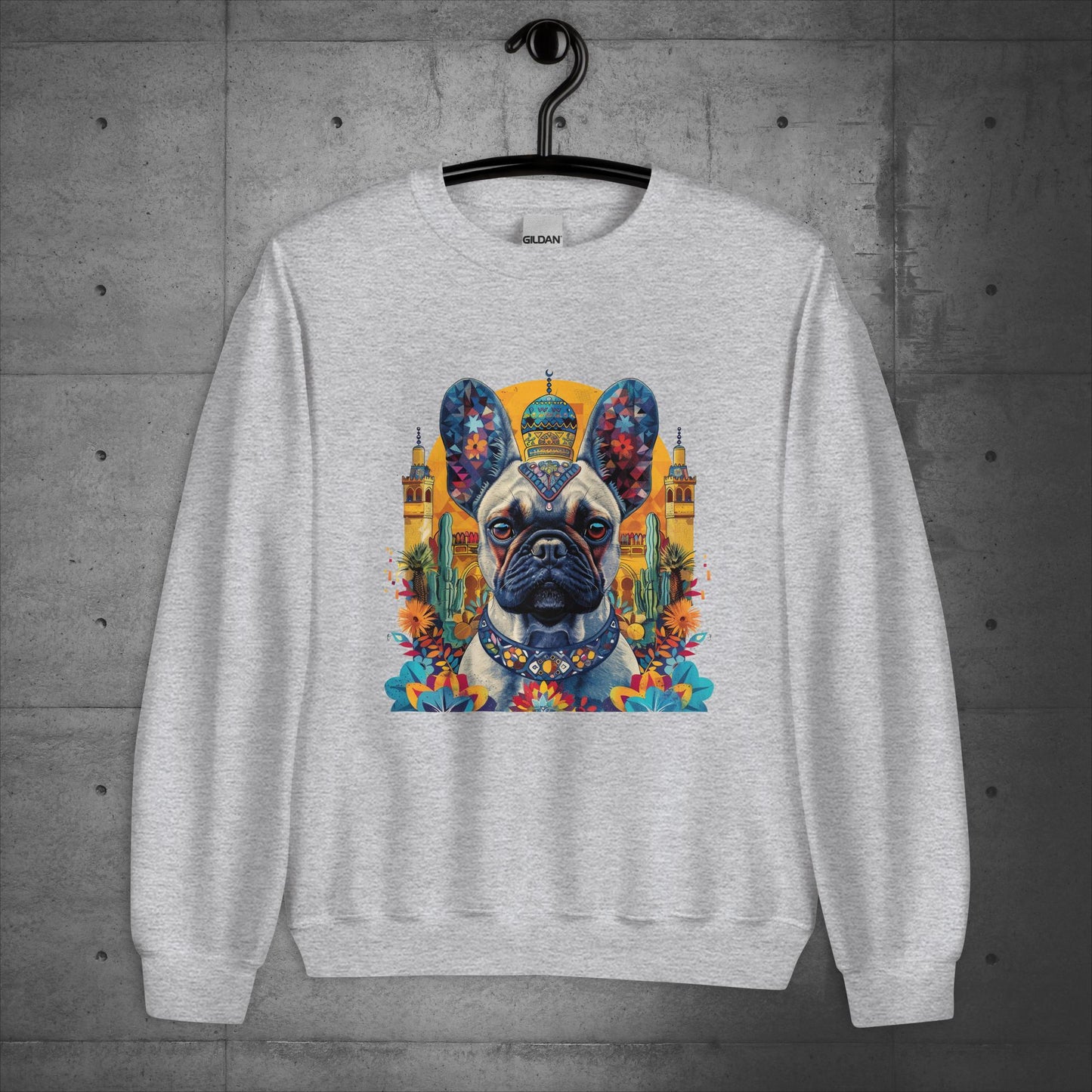 Exotic Marrakesh Medina Frenchie Unisex Sweater - Frenchie Emporium