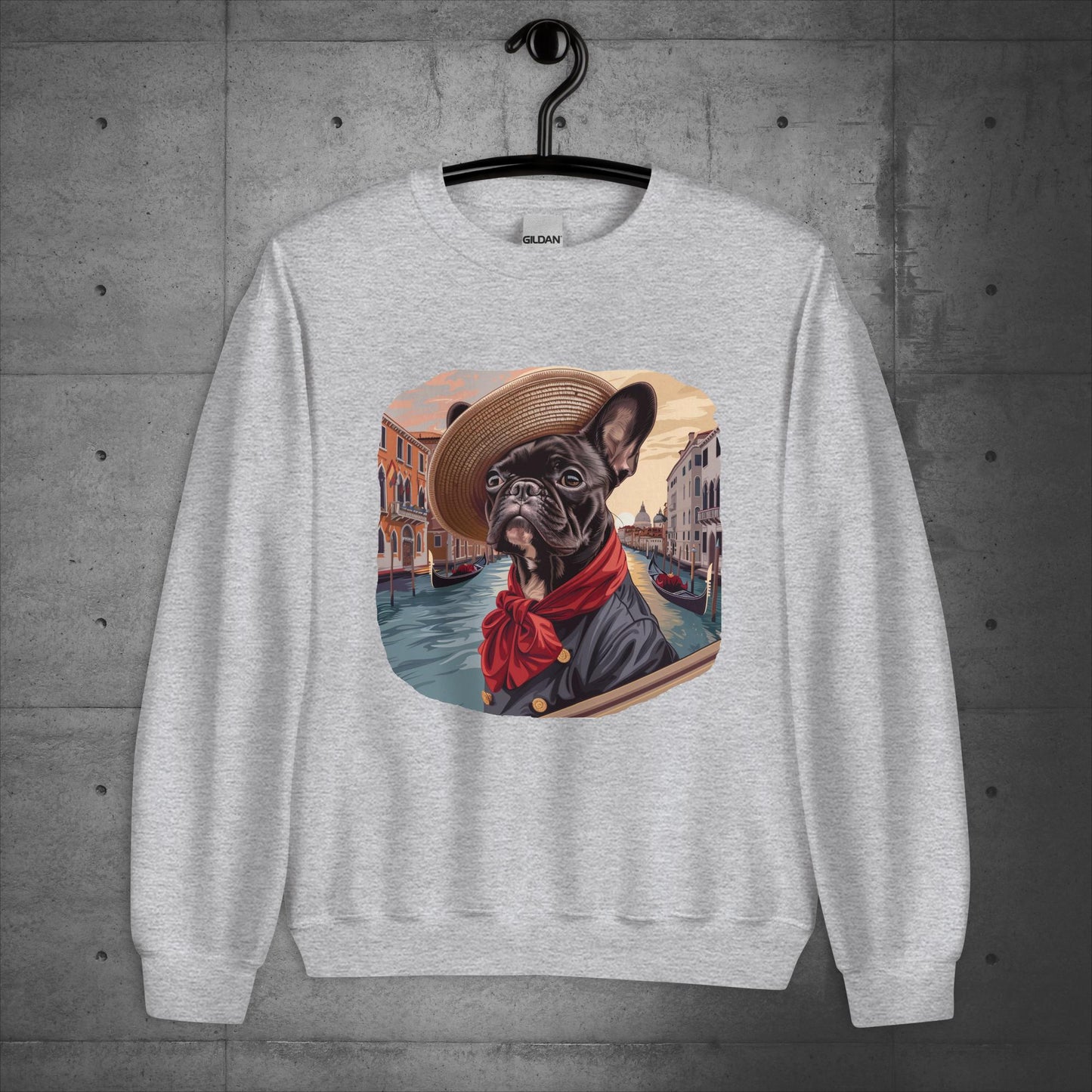 Venice Frenchie Gondolier - Unisex Sweater/Sweatshirt