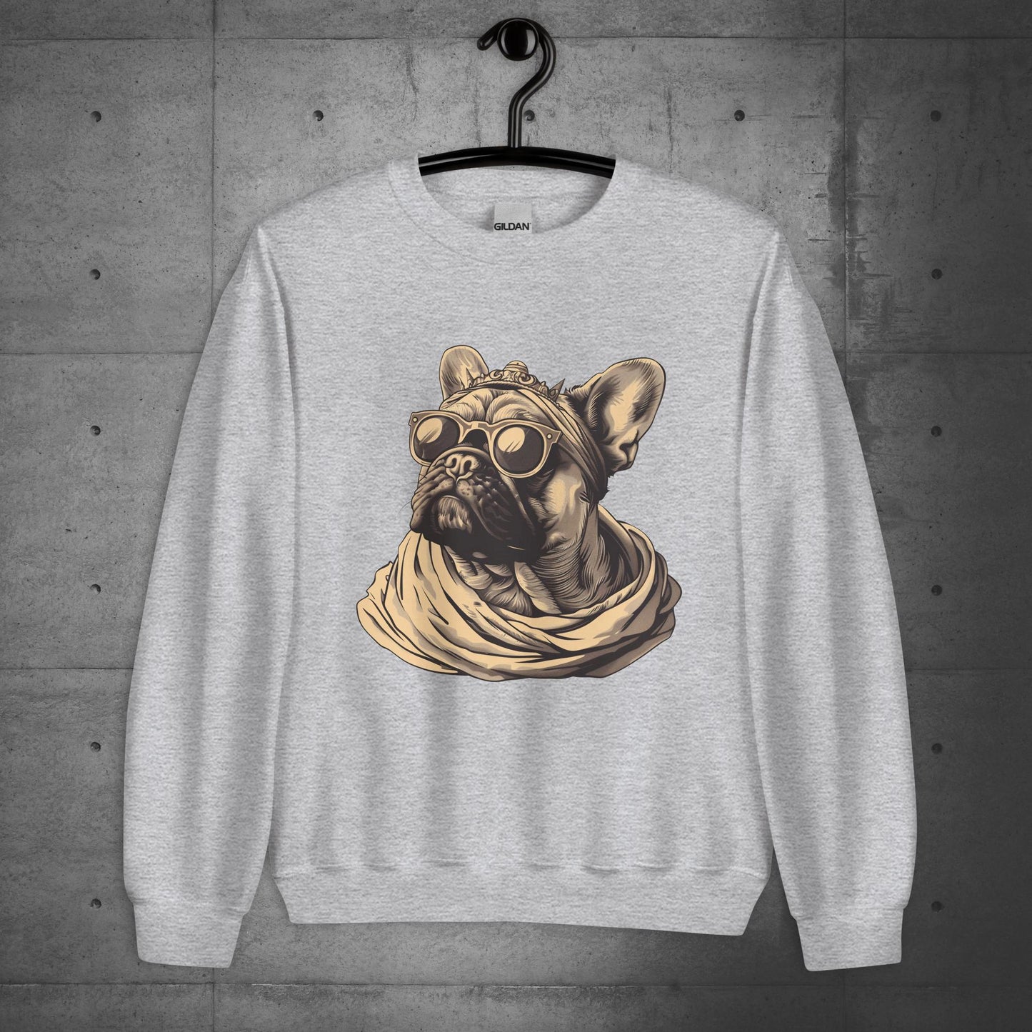 "Regal Vibes" Frenchie - Unisex Sweater/Sweatshirt - Frenchie Emporium