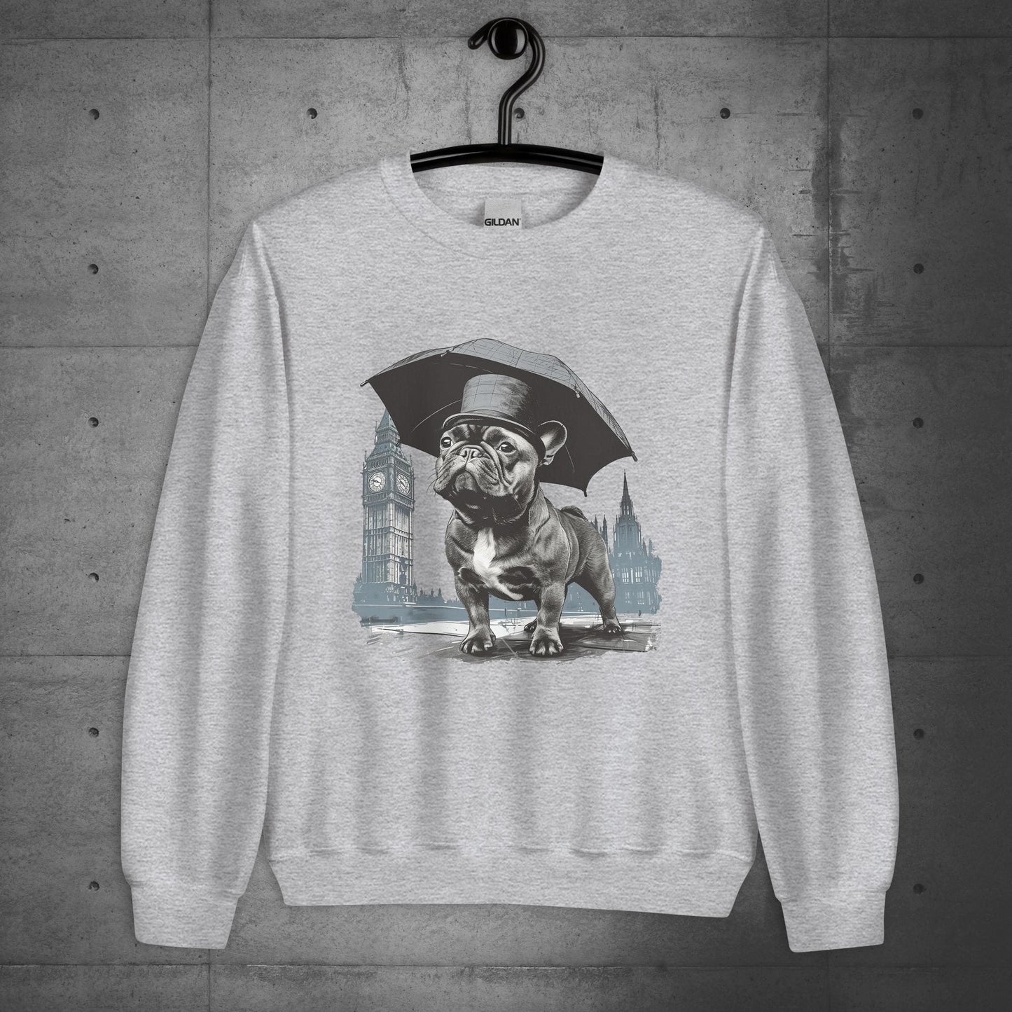 Paw-sitivly British Frenchie - Unisex Sweater/Sweatshirt