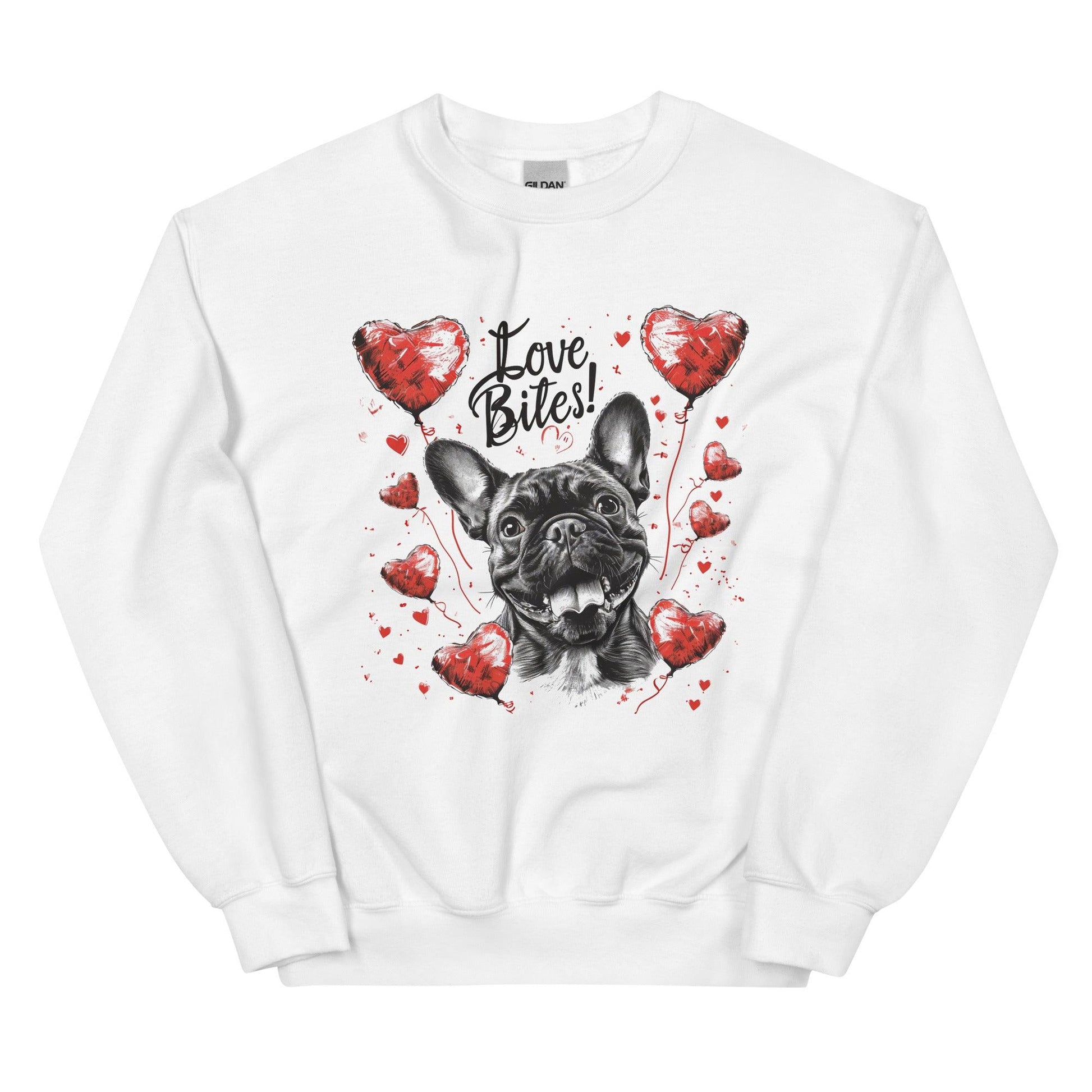 "Love Bites!" - Unisex Sweatshirt - Frenchie Emporium