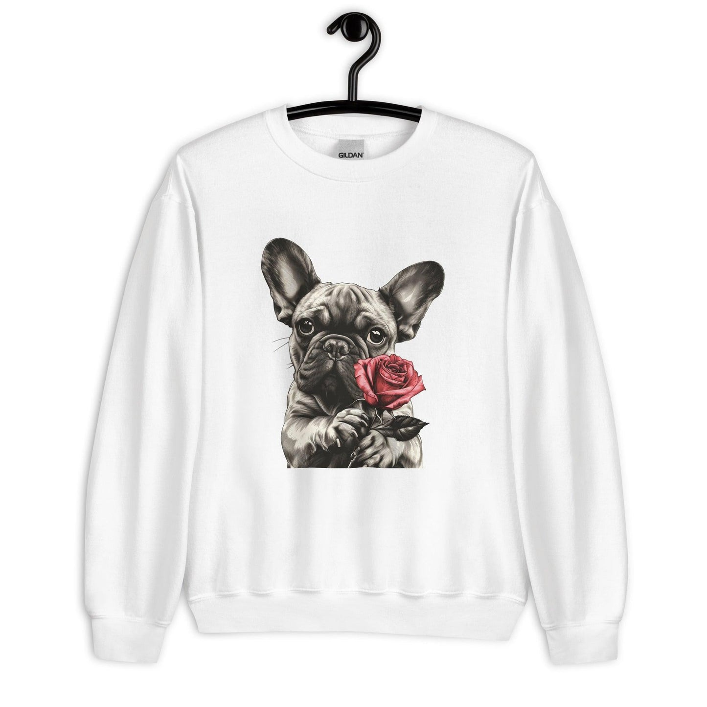 "Rose Embrace" Unisex Sweatshirt - Frenchie Emporium