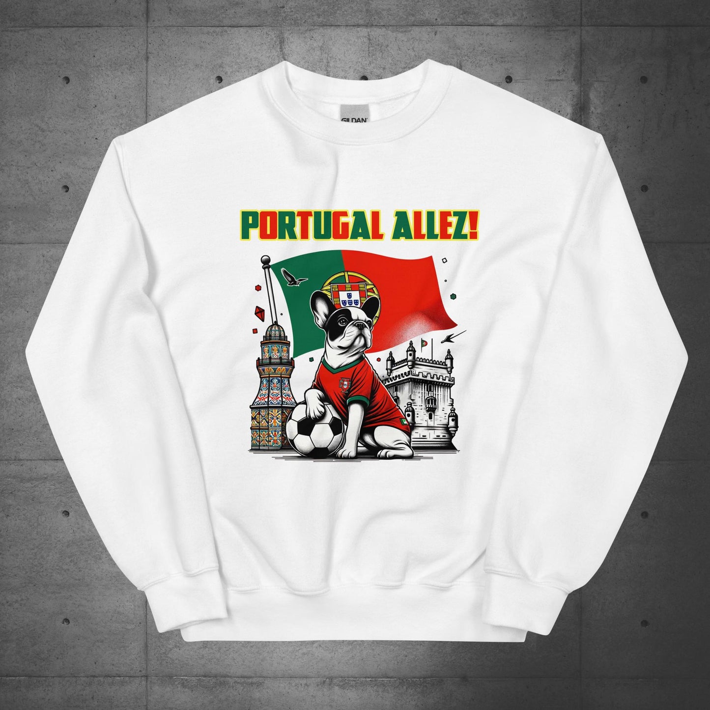 Frenchie Portugal Football Unisex Sweater