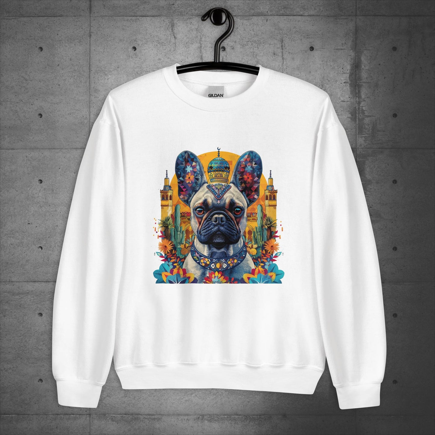 Exotic Marrakesh Medina Frenchie Unisex Sweater - Frenchie Emporium