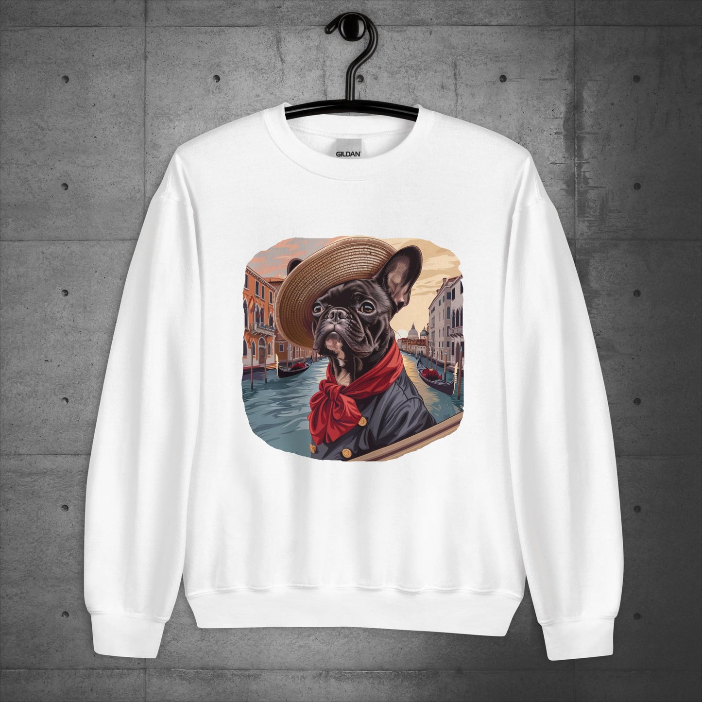 Venice Frenchie Gondolier - Unisex Sweater/Sweatshirt