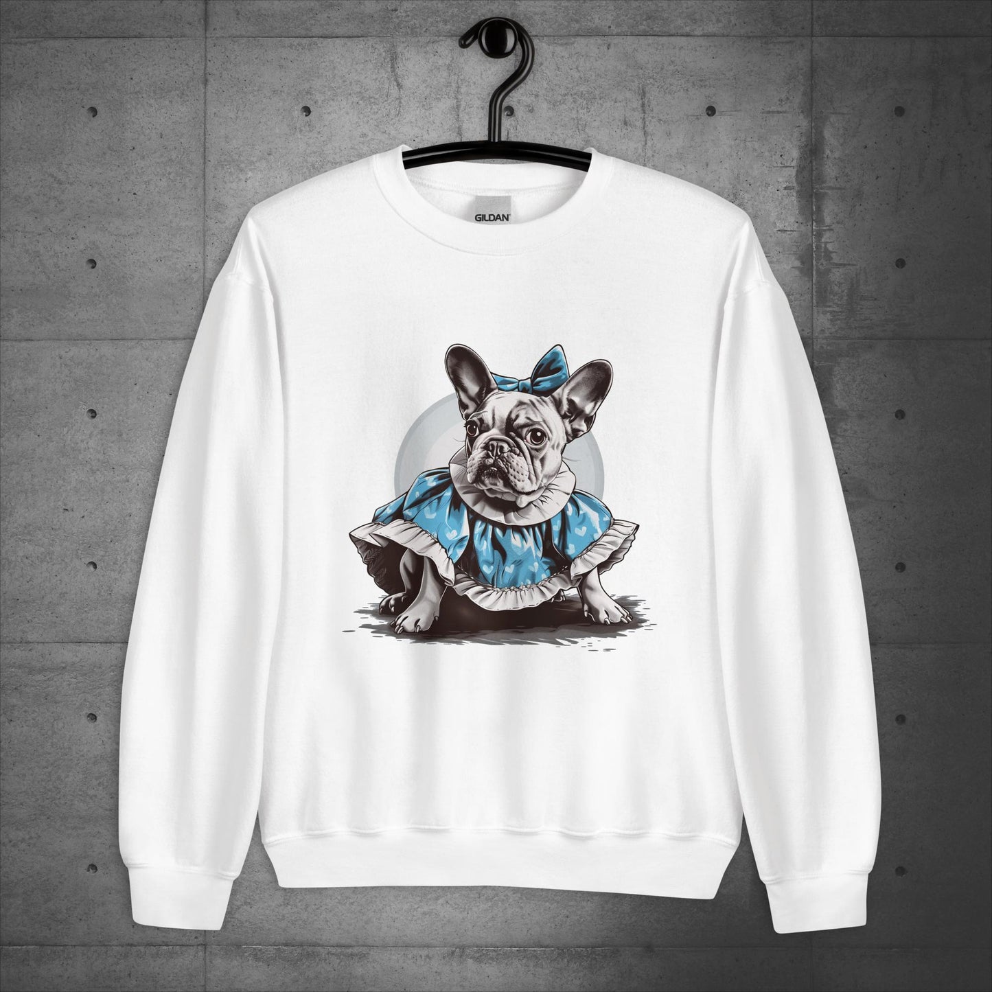 Alice in Wonderland Frenchie - Unisex Sweatshirt