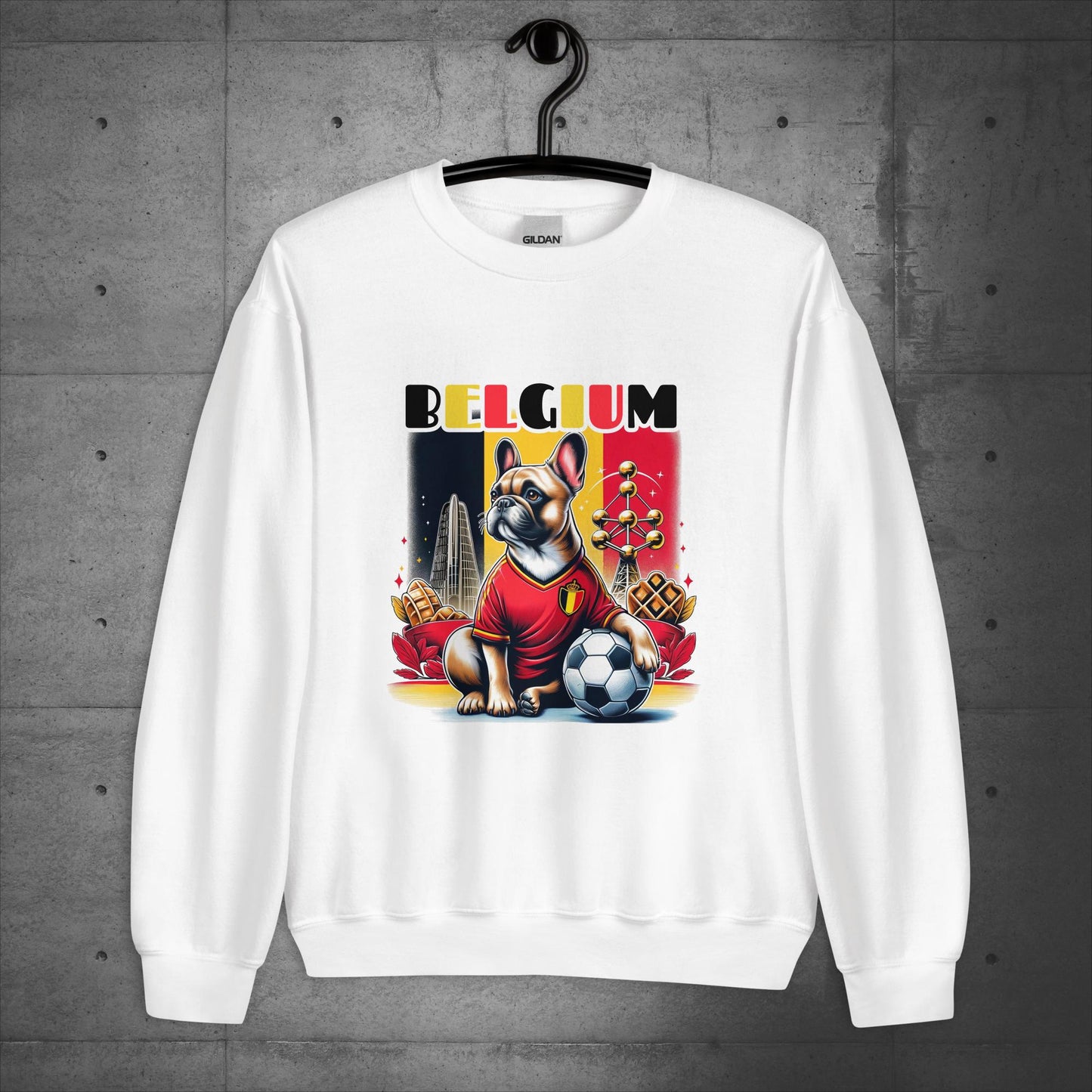 Frenchie Belgium Football Fan - Unisex Sweater / Sweatshirt - Frenchie Emporium