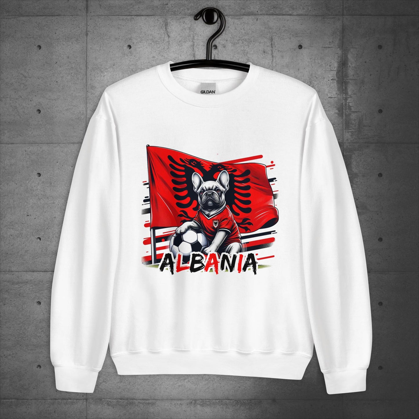 Frenchie Albania Football Fan - Unisex Sweater / Sweatshirt