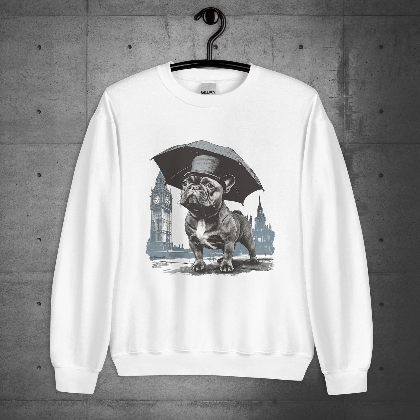 Paw-sitivly British Frenchie - Unisex Sweater/Sweatshirt