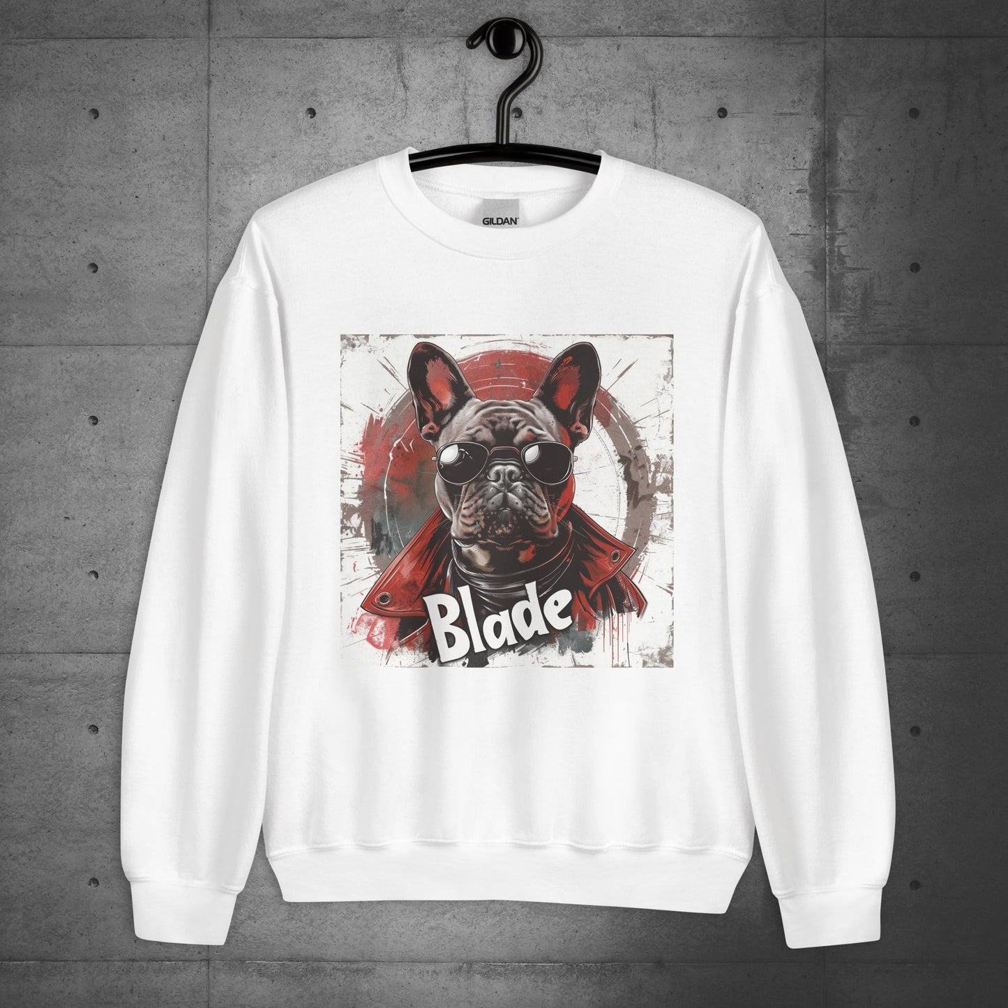 Frenchie Blade - Unisex Sweater/Sweatshirt - Frenchie Emporium