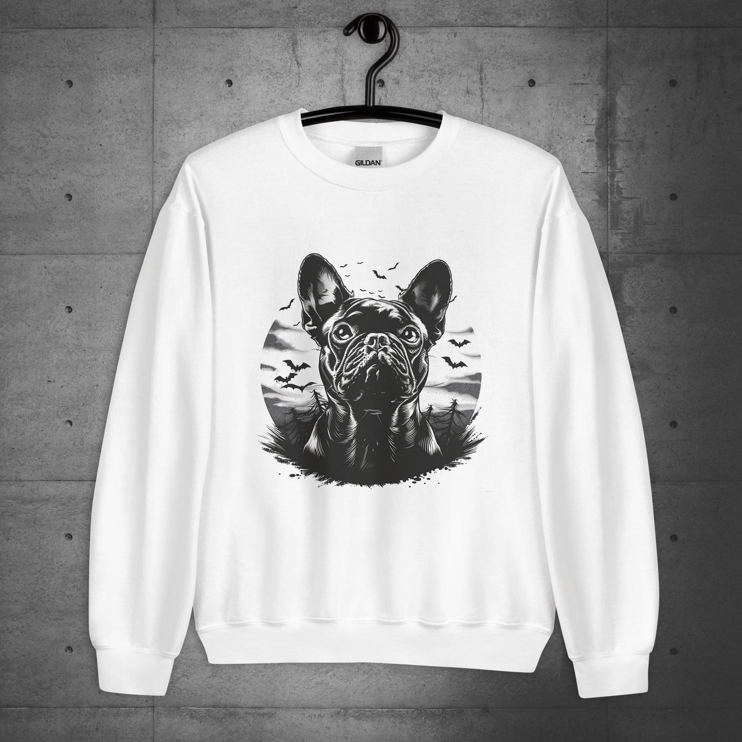 "French Bulldog bloodhunt" - Unisex Sweater/Sweatshirt - Frenchie Emporium