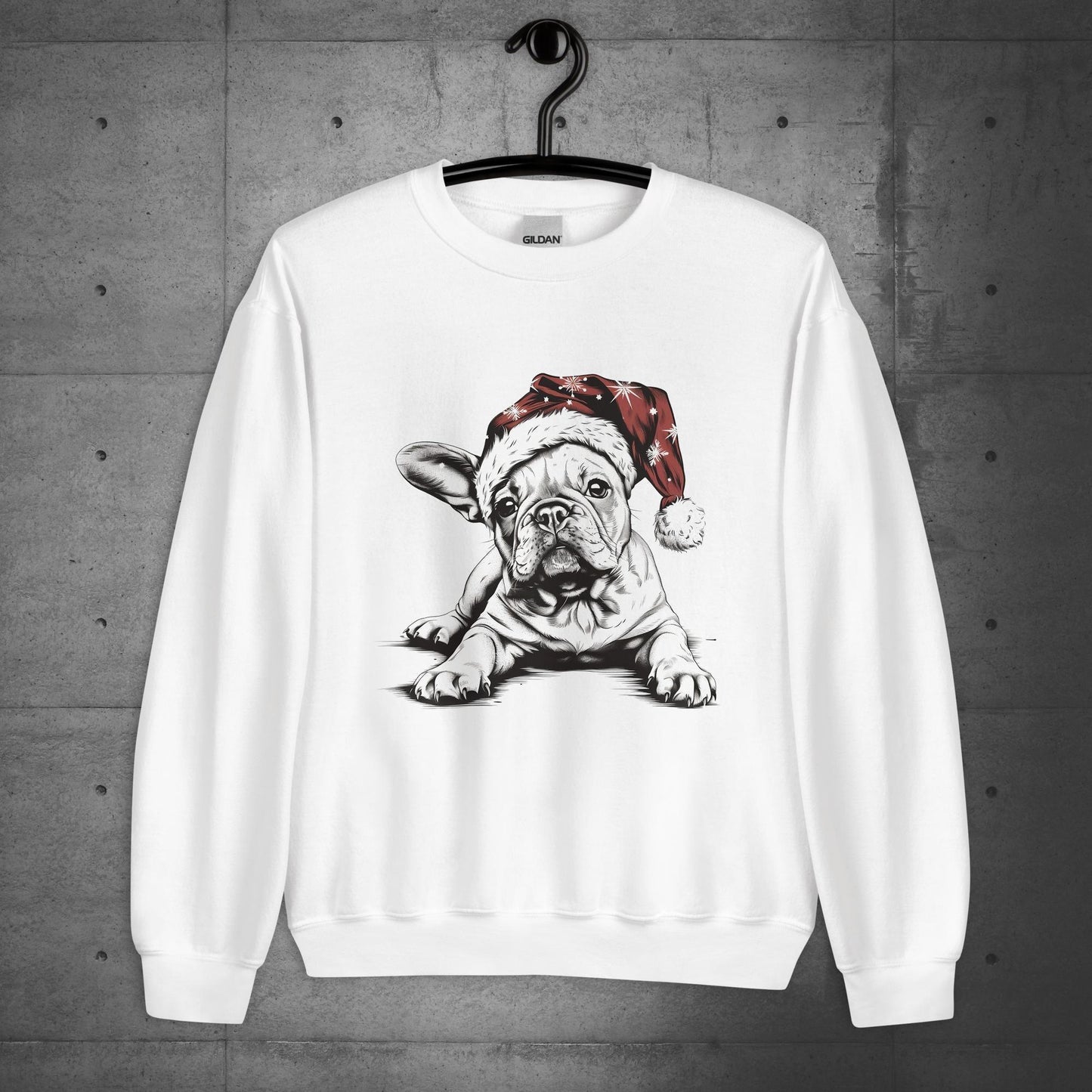 Frenchie Feliz Navidad - Unisex Christmas Sweater/Sweatshirt - Frenchie Emporium