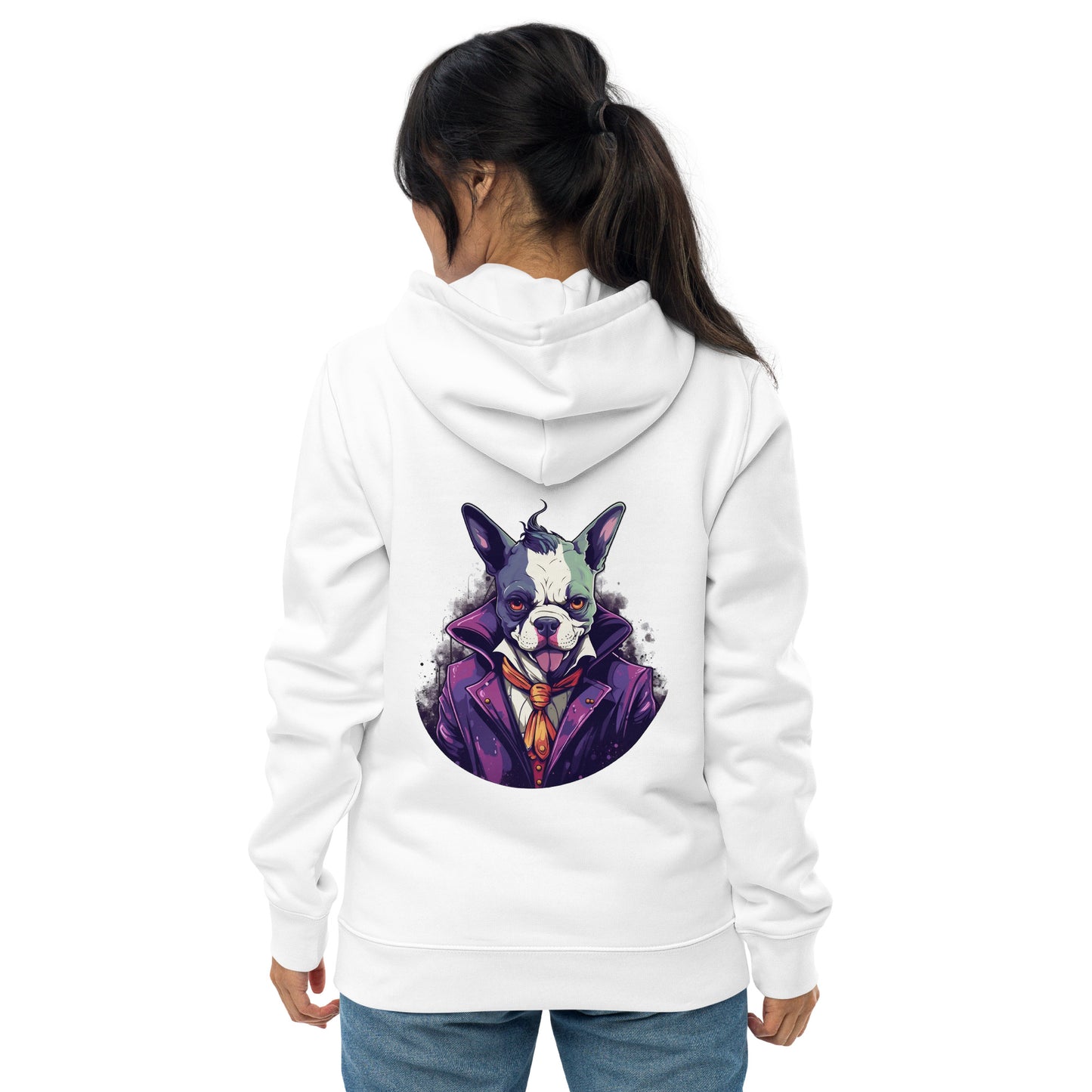 Frenchie Joker Villainous Unisex essential eco Hoodie