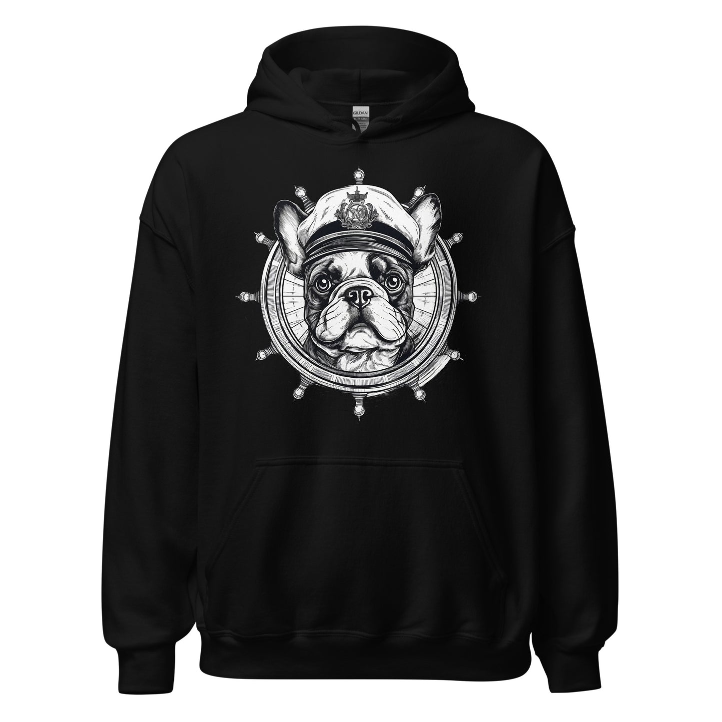 Captain French Bulldog Unisex Hoodie