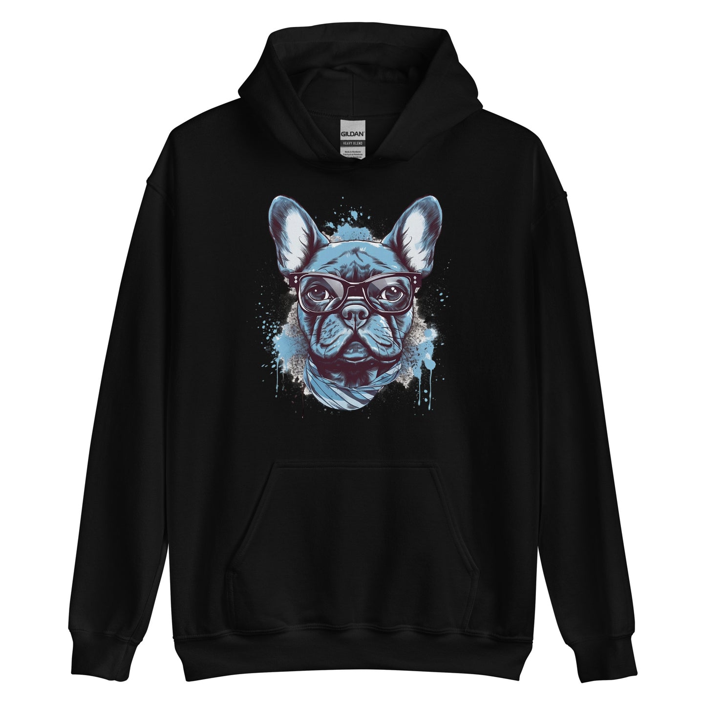 Hipster Frenchie - Unisex Hoodie