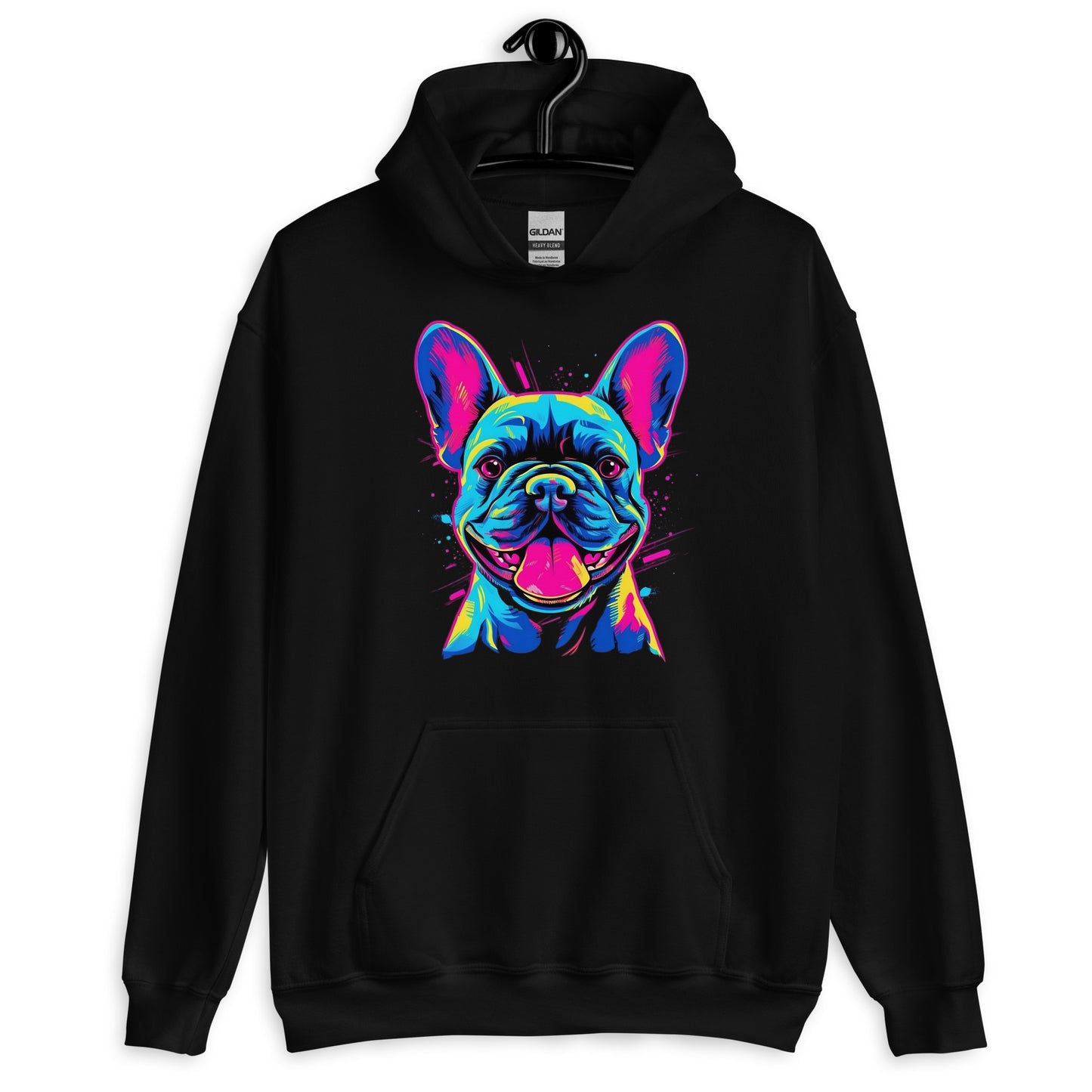 Frenchie Sassy Neon Styled - Unisex Hoodie - Frenchie Emporium