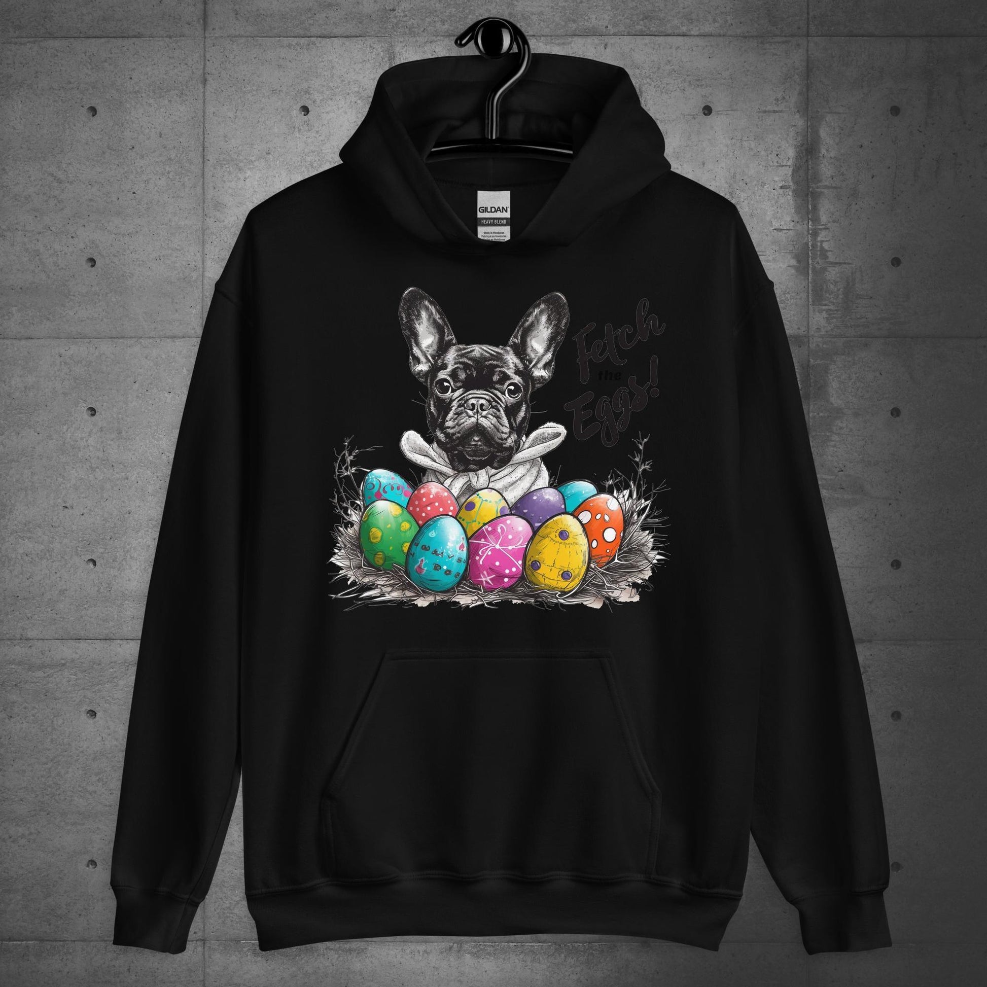 French Bulldog - Fetch the Eggs Unisex Hoodie - Frenchie Emporium