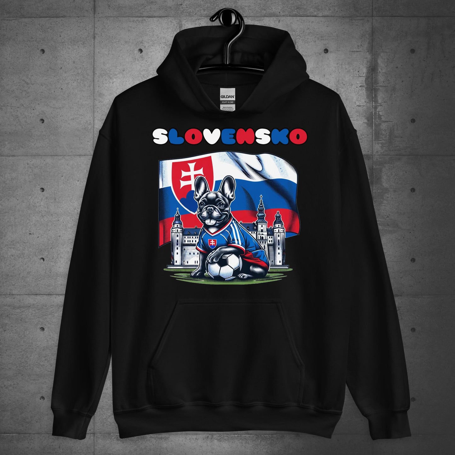 Frenchie Slovakian Football Unisex Hoodie