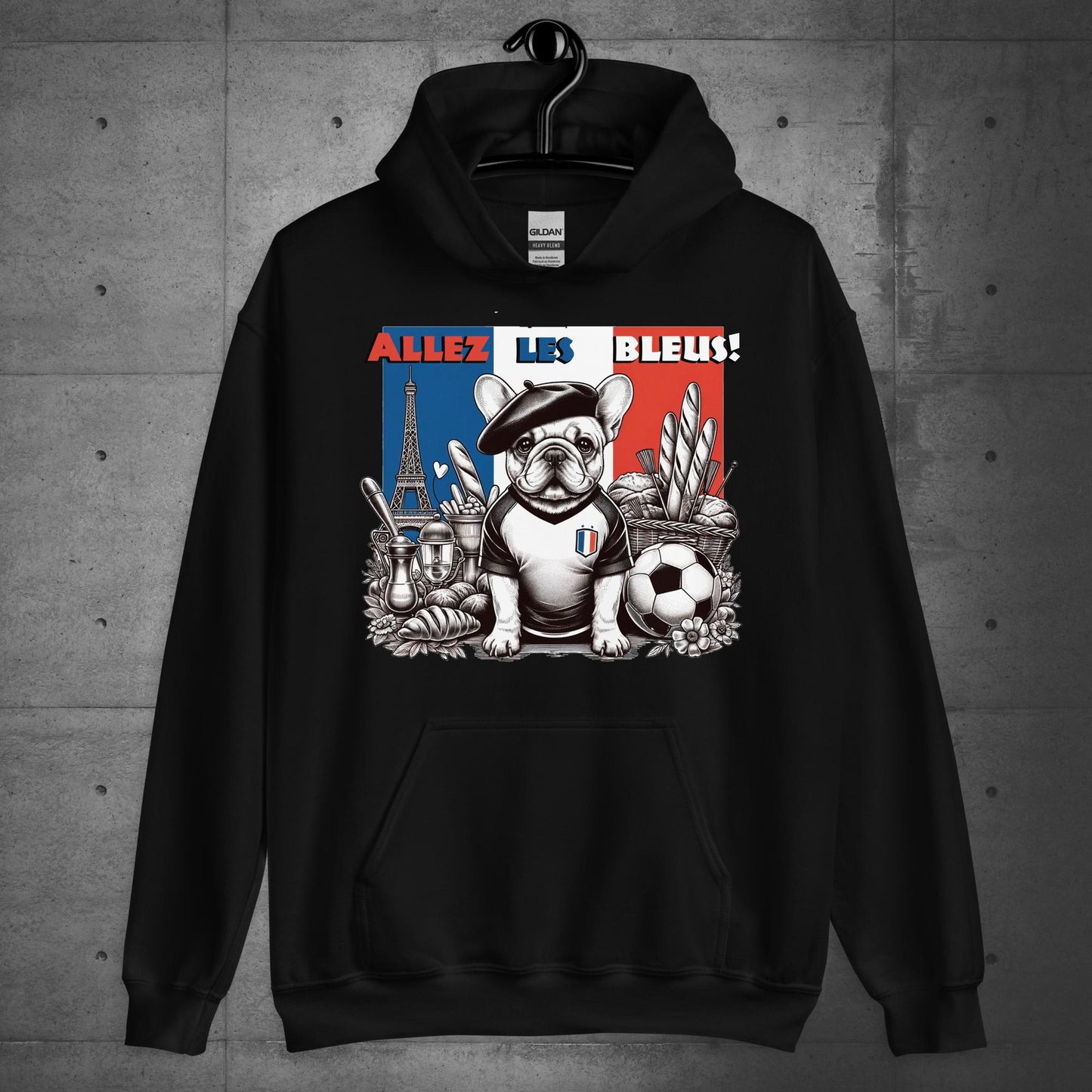 Frenchie Football France - Allez les Bleus! Unisex Hoodie - Frenchie Emporium