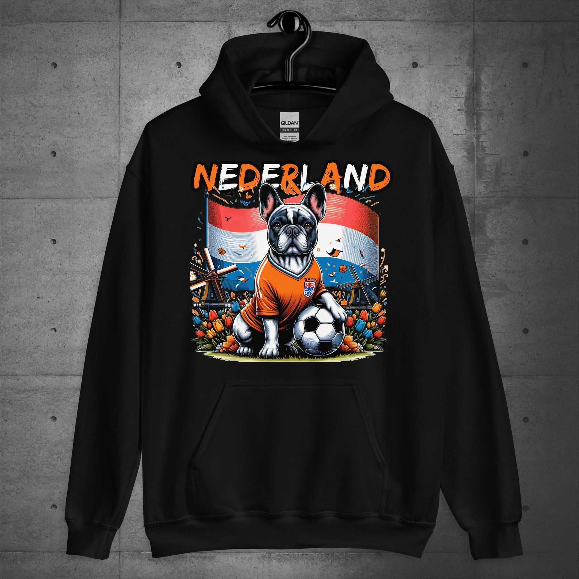 Frenchie Nederland Football Fan - Unisex Hoodie - Frenchie Emporium