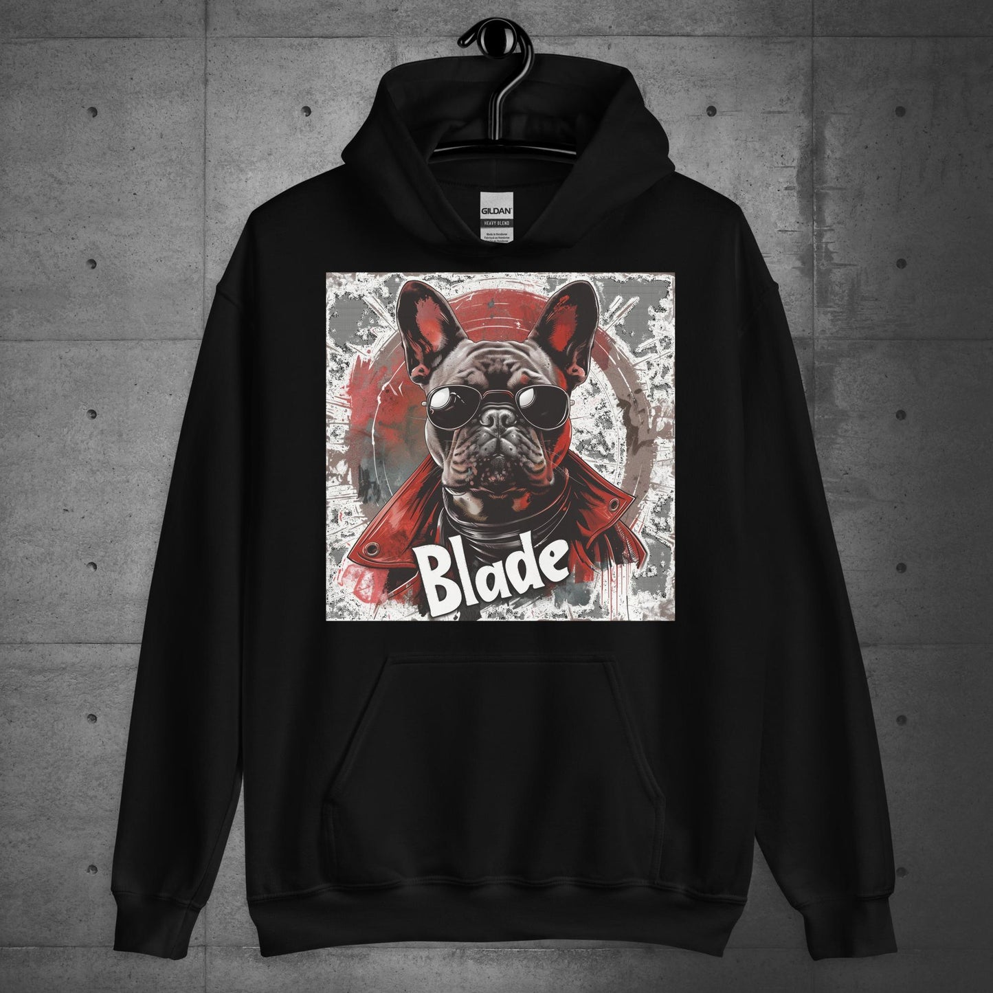 French Bulldog "Blade, the Daywalker" - Unisex Hoodie - Frenchie Emporium